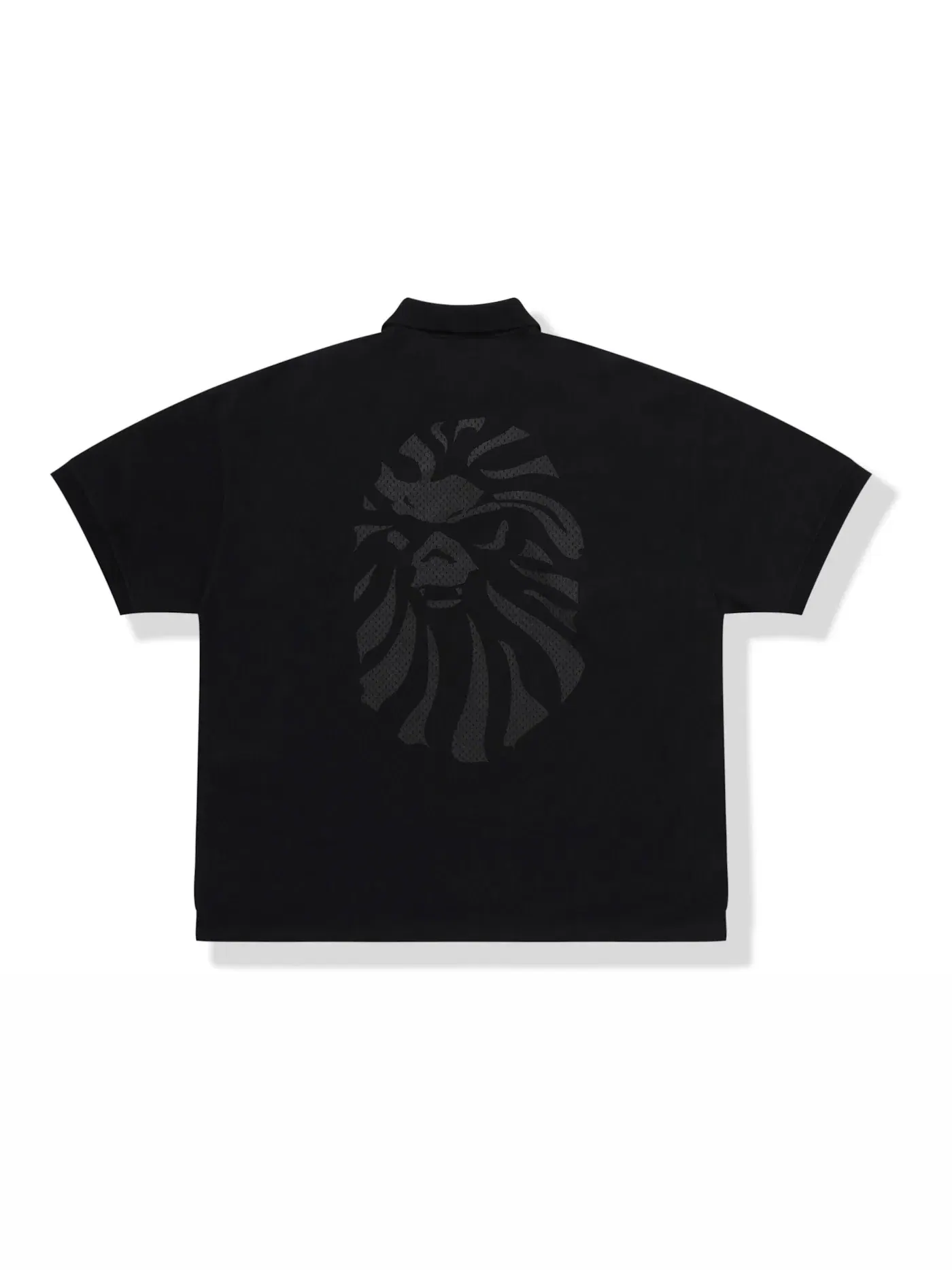 Мужское поло BAPE BLACK Logo Polo Black — изображение 2 из 2, черный