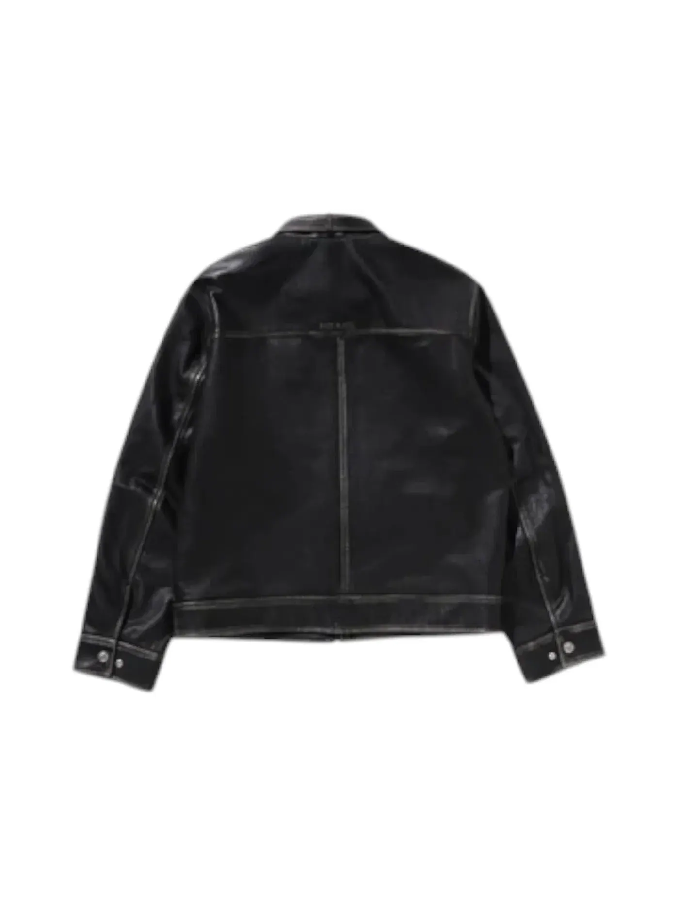 Мужская куртка из кожи с отделкой из замши BAPE — изображение 2 из 2, коричневый