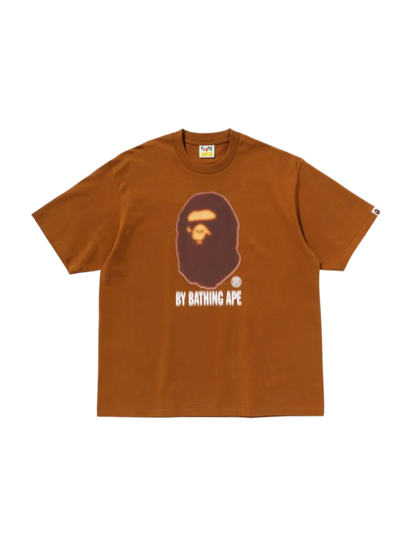 Мужская футболка свободного кроя BAPE Blur By Bathing Ape Tee — изображение 1 из 1, бежевый