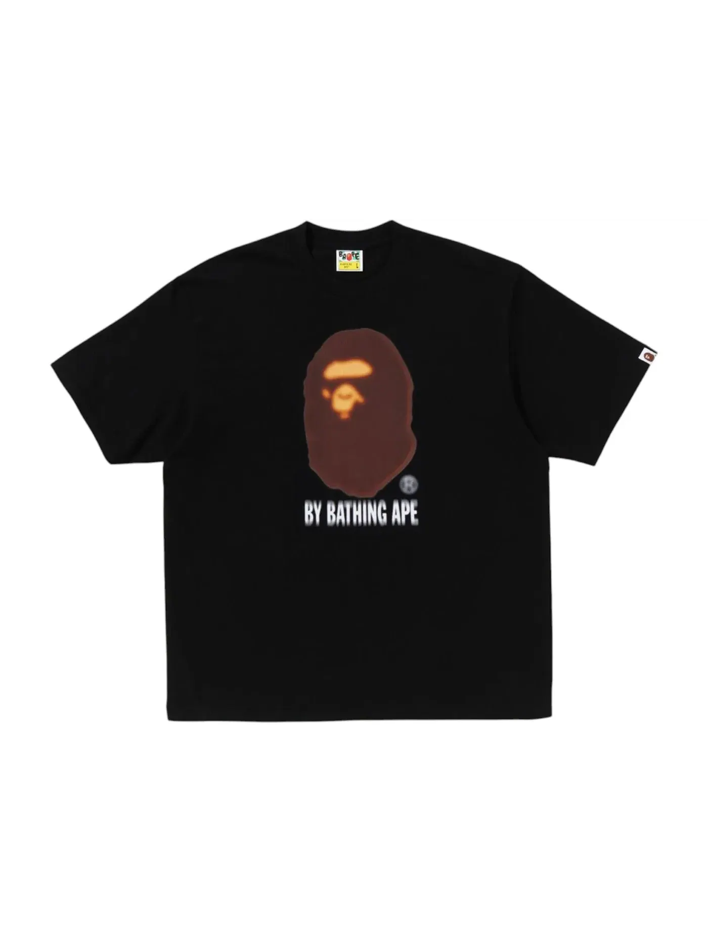 Мужская футболка свободного кроя BAPE Blur By Bathing Ape Tee — изображение 1 из 1, черный