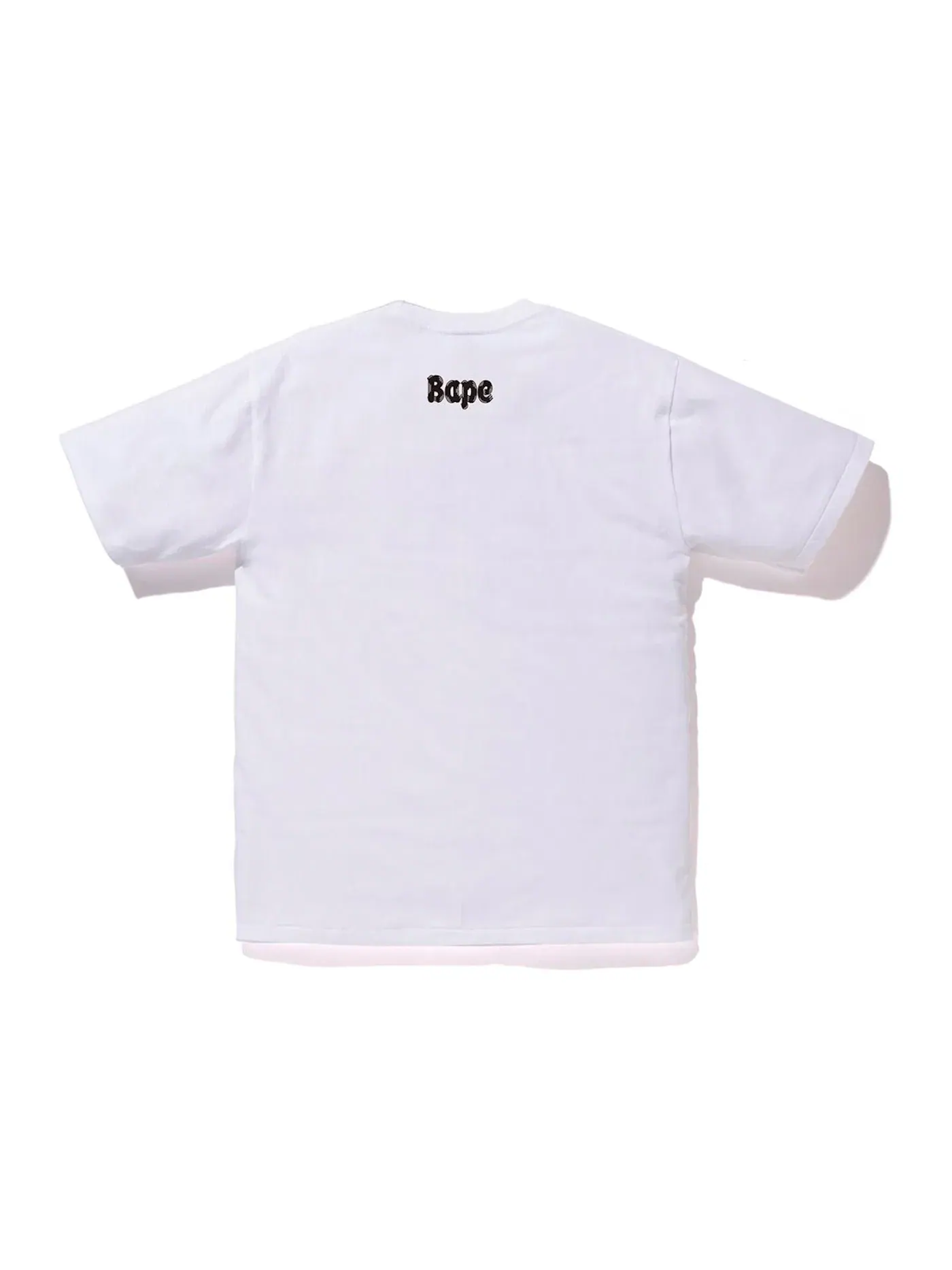 Мужская футболка с принтом BAPE Brush Baby Milo BAPE — изображение 2 из 2, белый