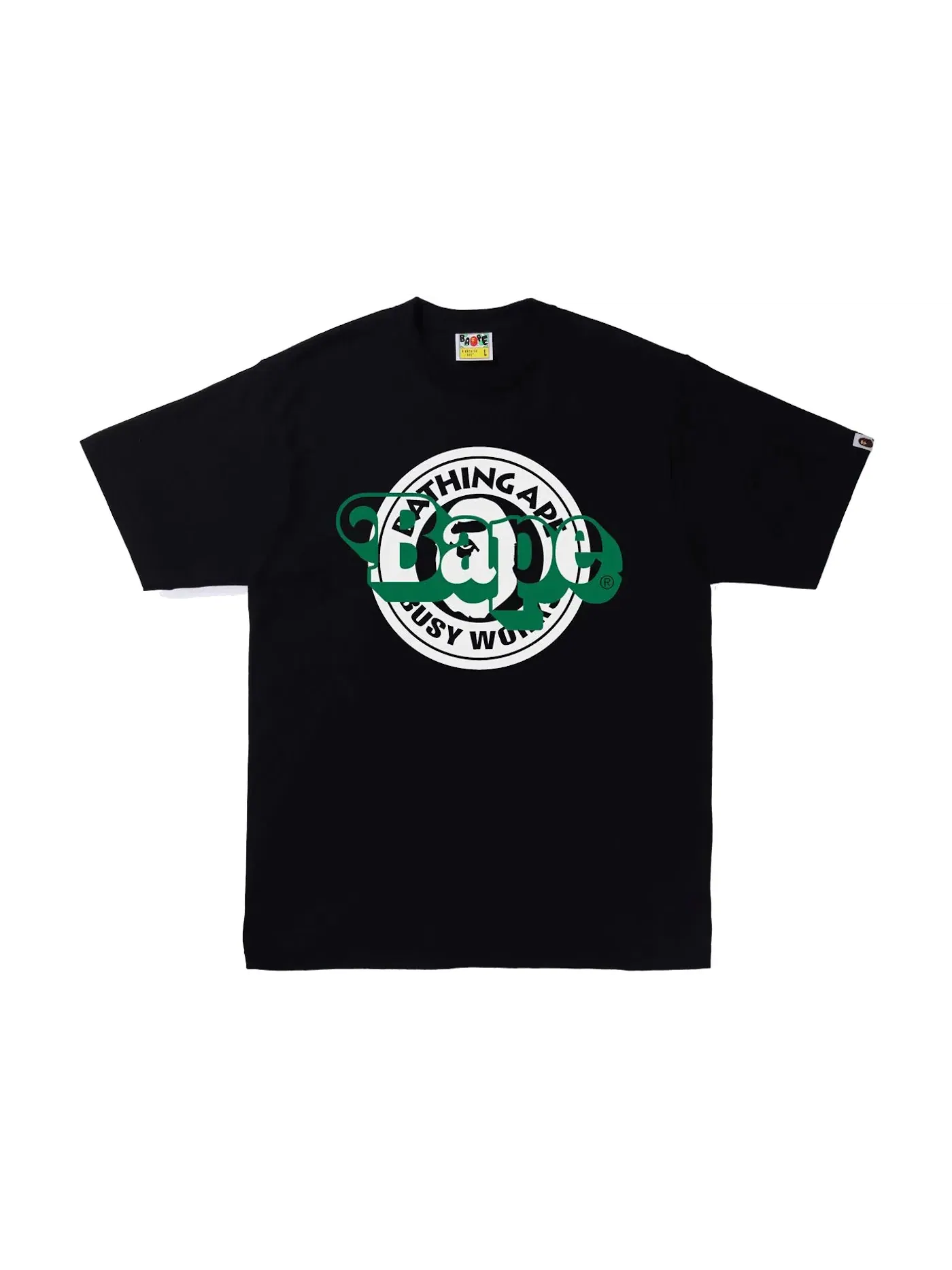 Мужская футболка с принтом Busy Works Multi Print BAPE — изображение 1 из 2, черный