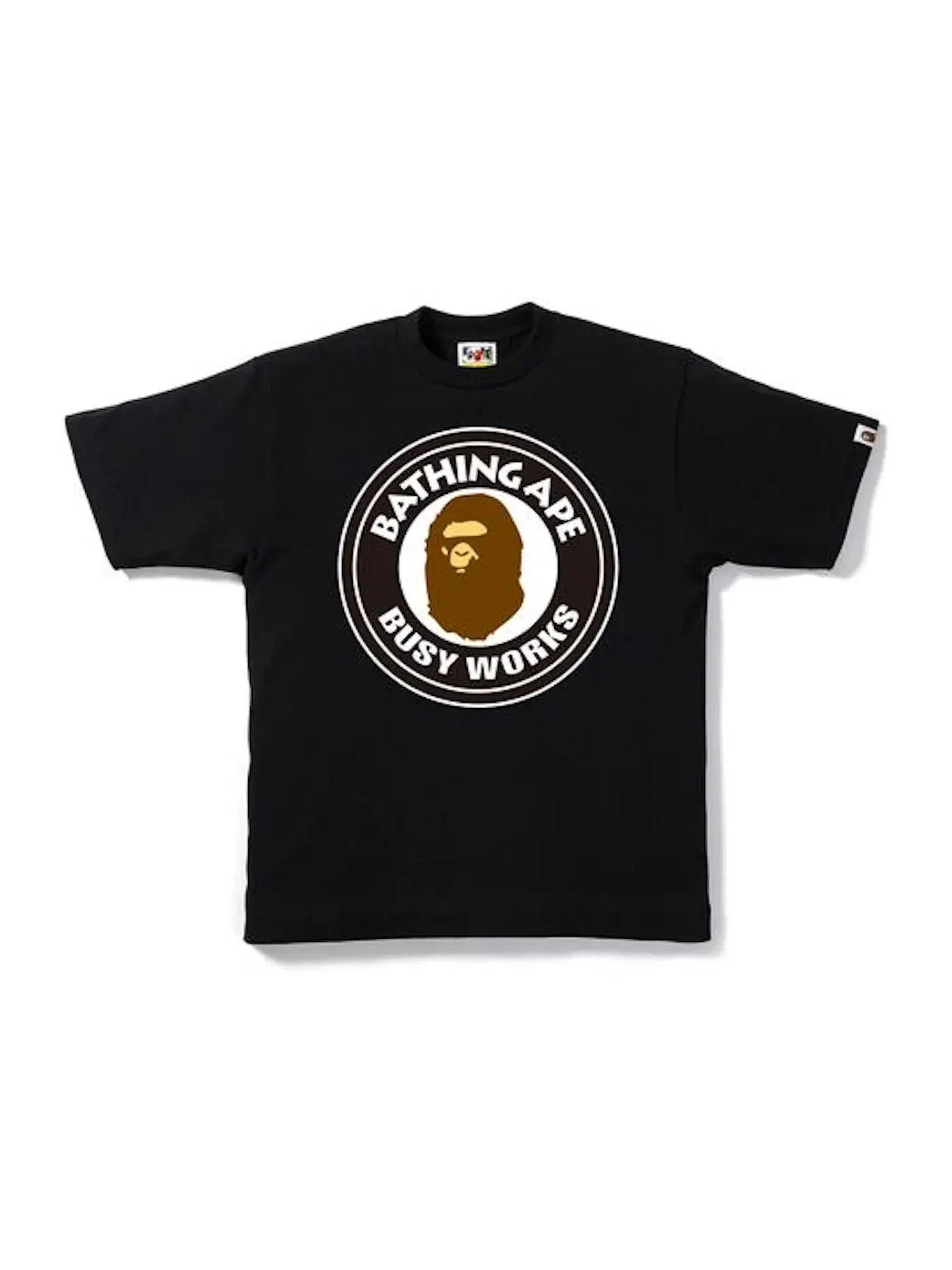 Мужская футболка с принтом BAPE Tee — изображение 1 из 1, черный