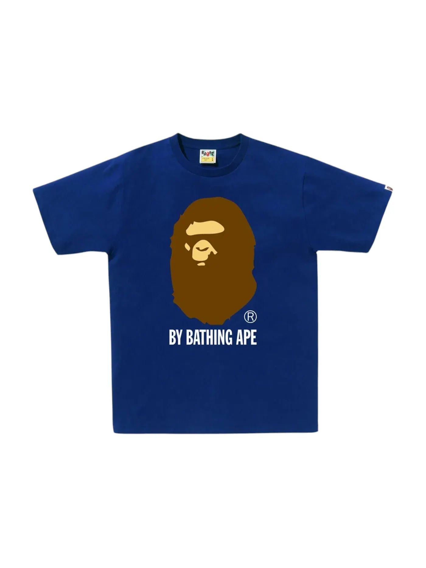 Мужская футболка с принтом BAPE Tee BAPE — изображение 1 из 1, синий