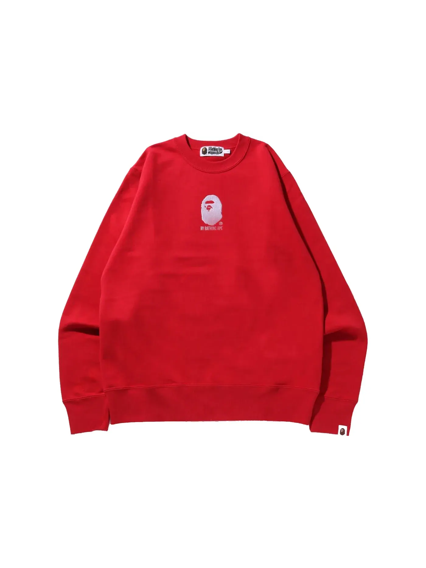 Мужской свитшот с вышивкой BAPE Crewneck — изображение 1 из 1, красный