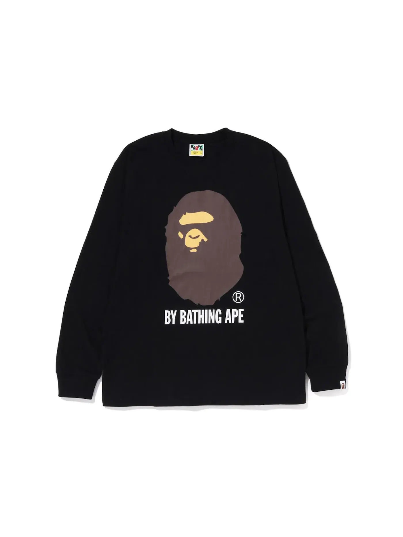Мужская футболка с длинным рукавом BAPE Tee (FW22) — изображение 1 из 1, черный