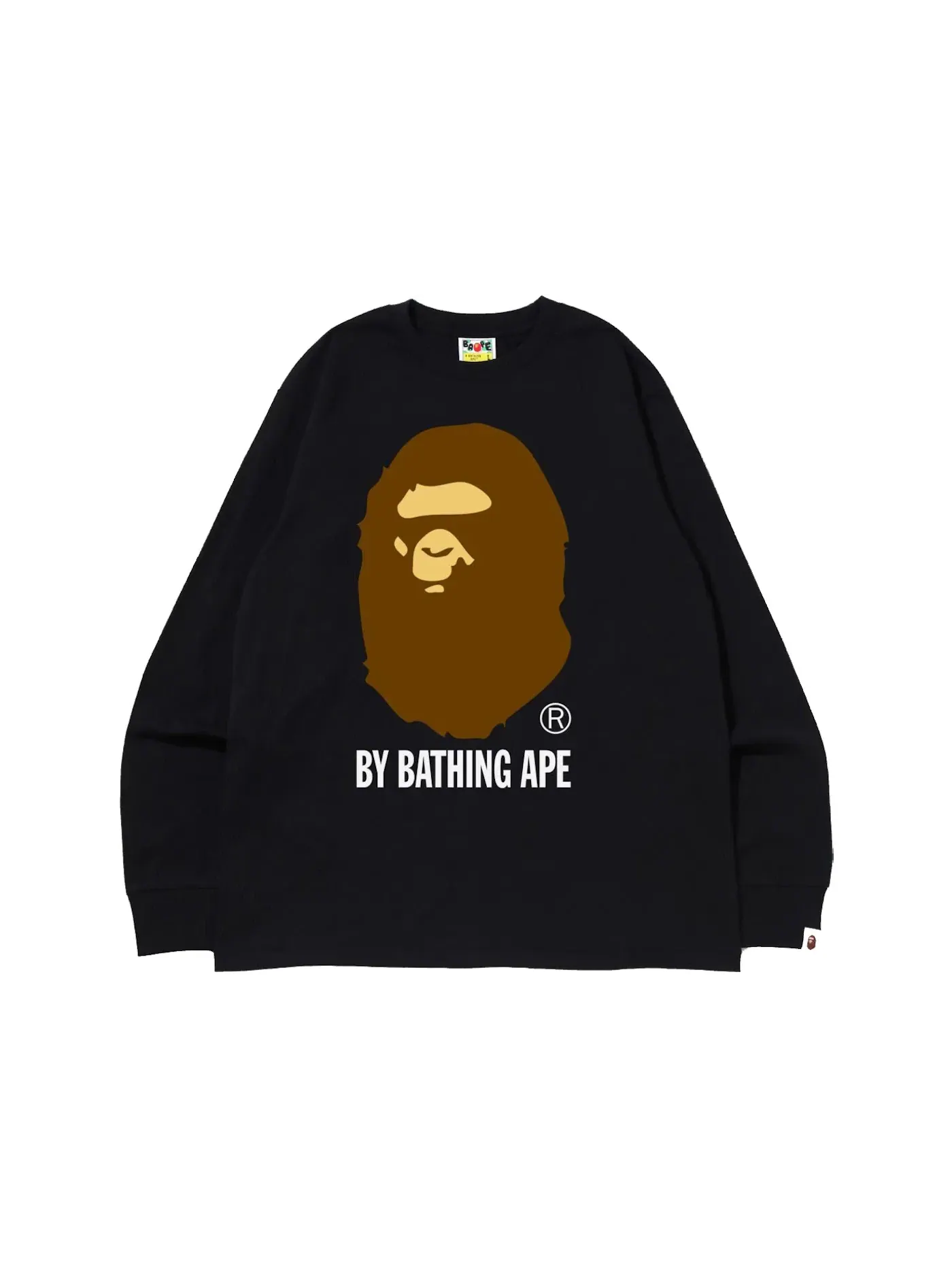 Мужская футболка с длинным рукавом BAPE L/S Tee (SS22) — изображение 1 из 1, черный