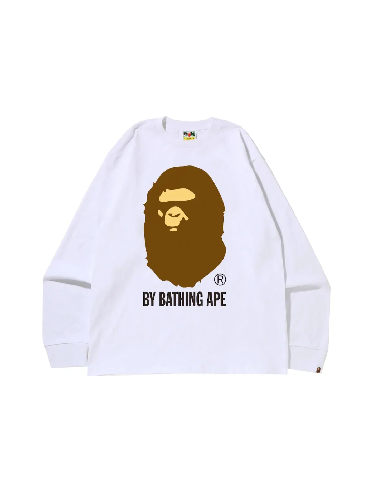 Мужская футболка с длинным рукавом L/S Tee BAPE — изображение 1 из 1, белый