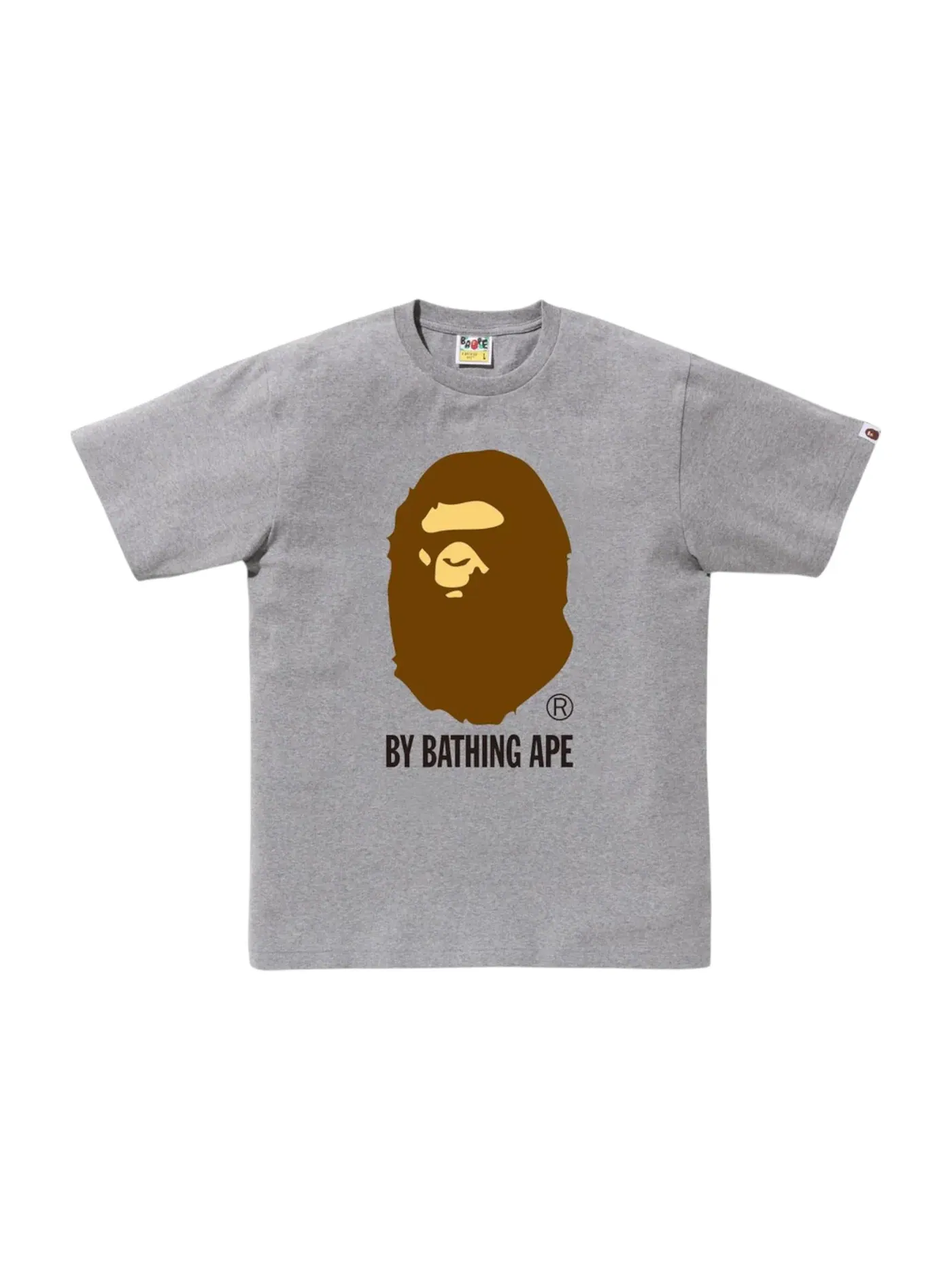 Мужская футболка с принтом BAPE Tee BAPE — изображение 1 из 1, серый