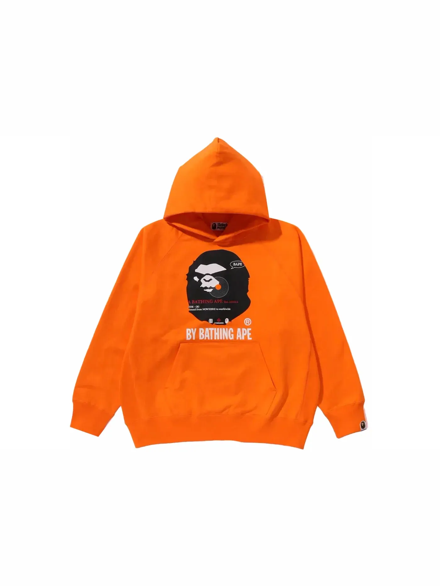 Мужской пуловер с капюшоном BAPE Hoodie — изображение 1 из 2, оранжевый