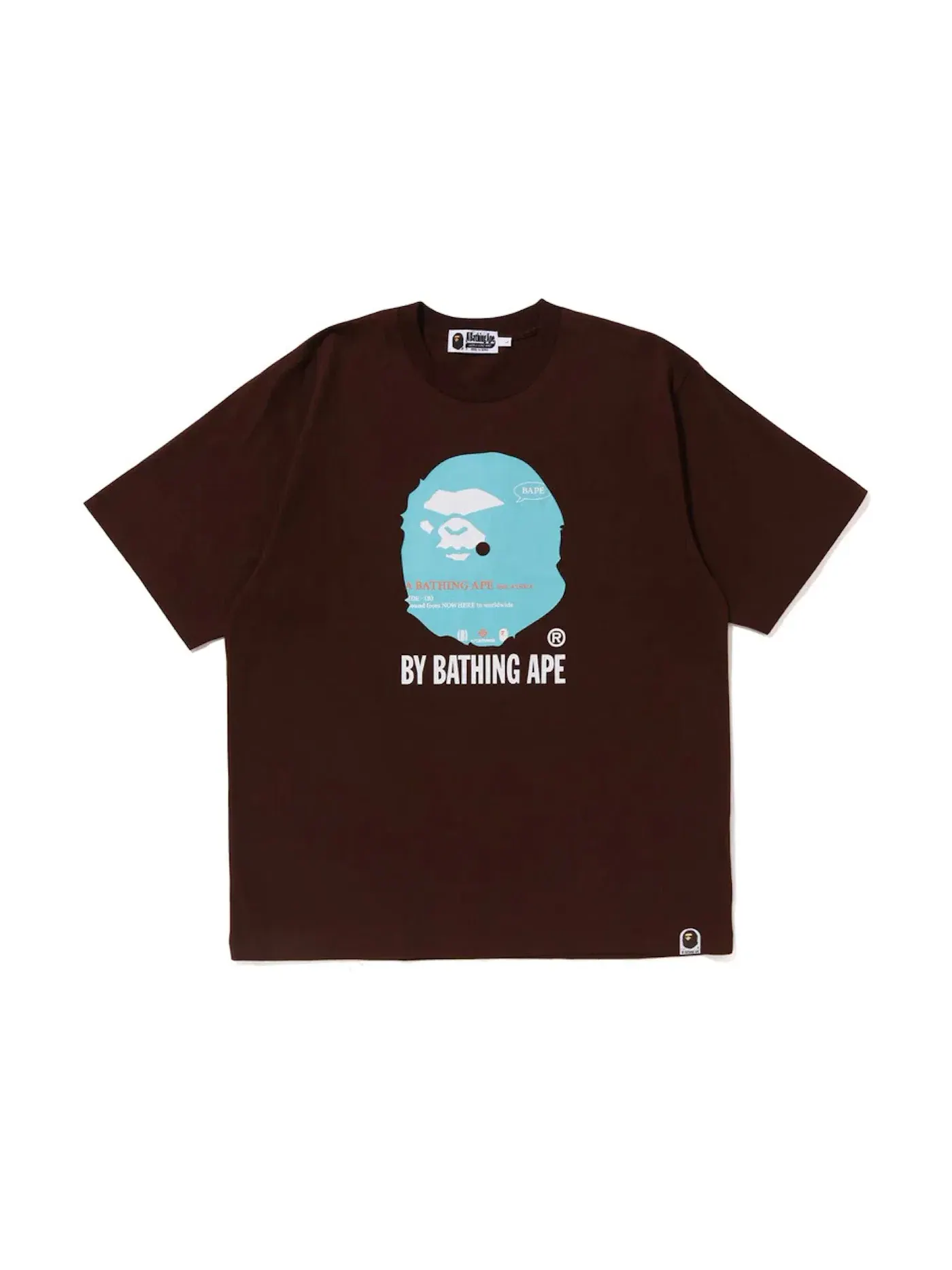 Мужская футболка BAPE Tee — изображение 1 из 2, коричневый