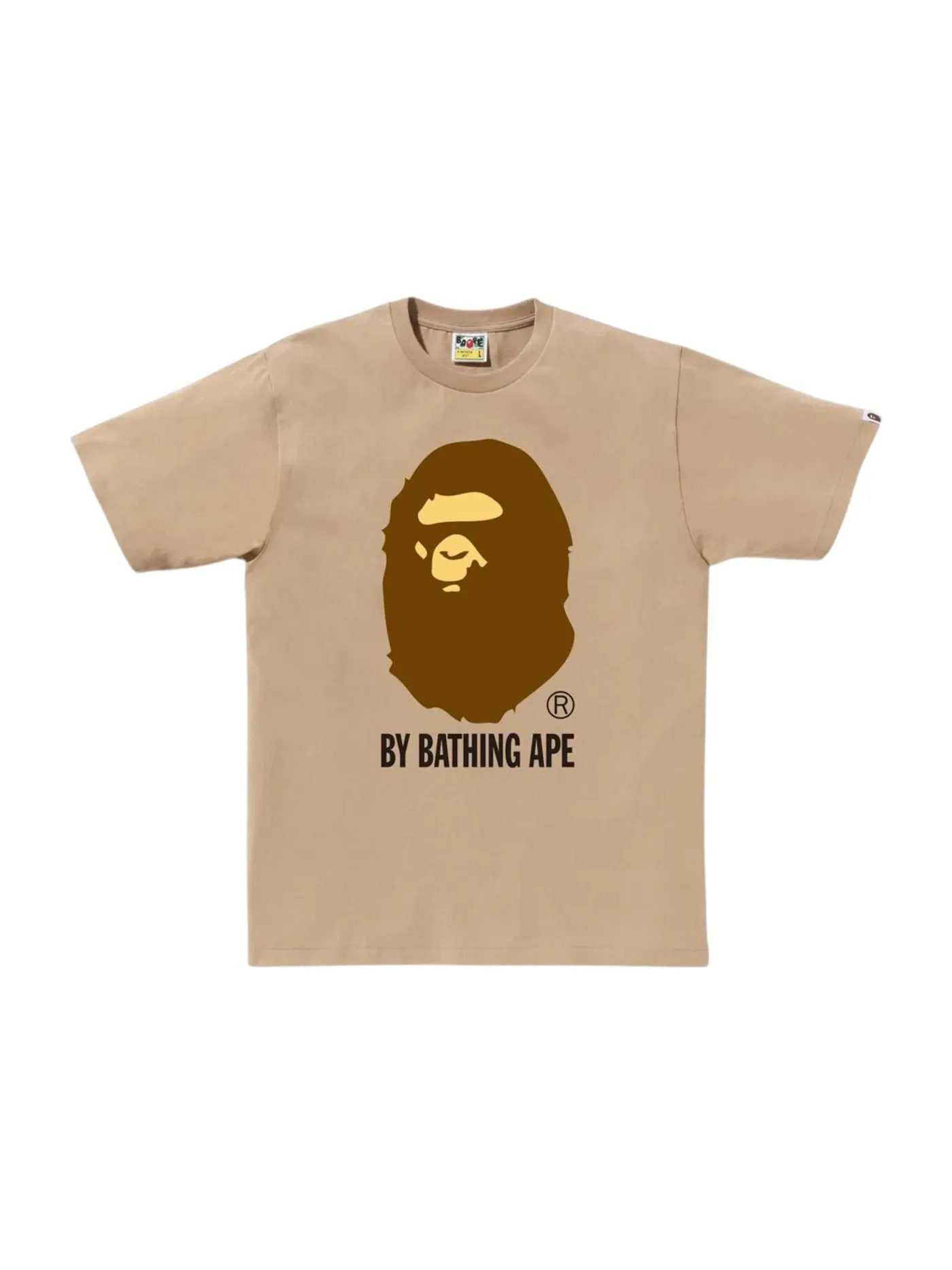 Мужская футболка с принтом Tee (FW25) BAPE — изображение 1 из 1, бежевый
