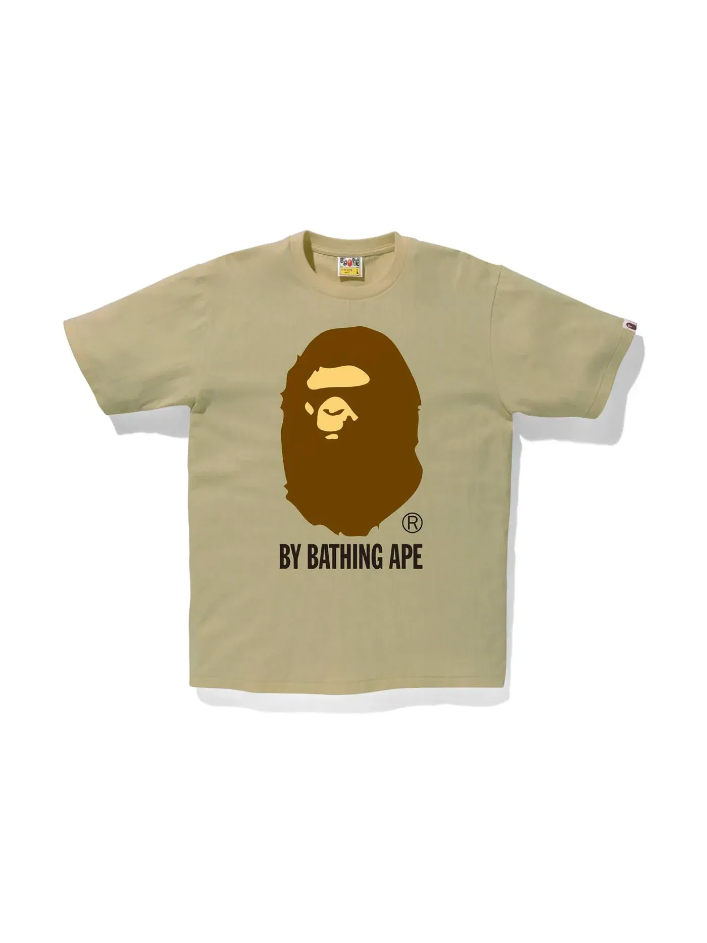Мужская футболка с коротким рукавом Tee (SS22) BAPE — изображение 1 из 1, бежевый