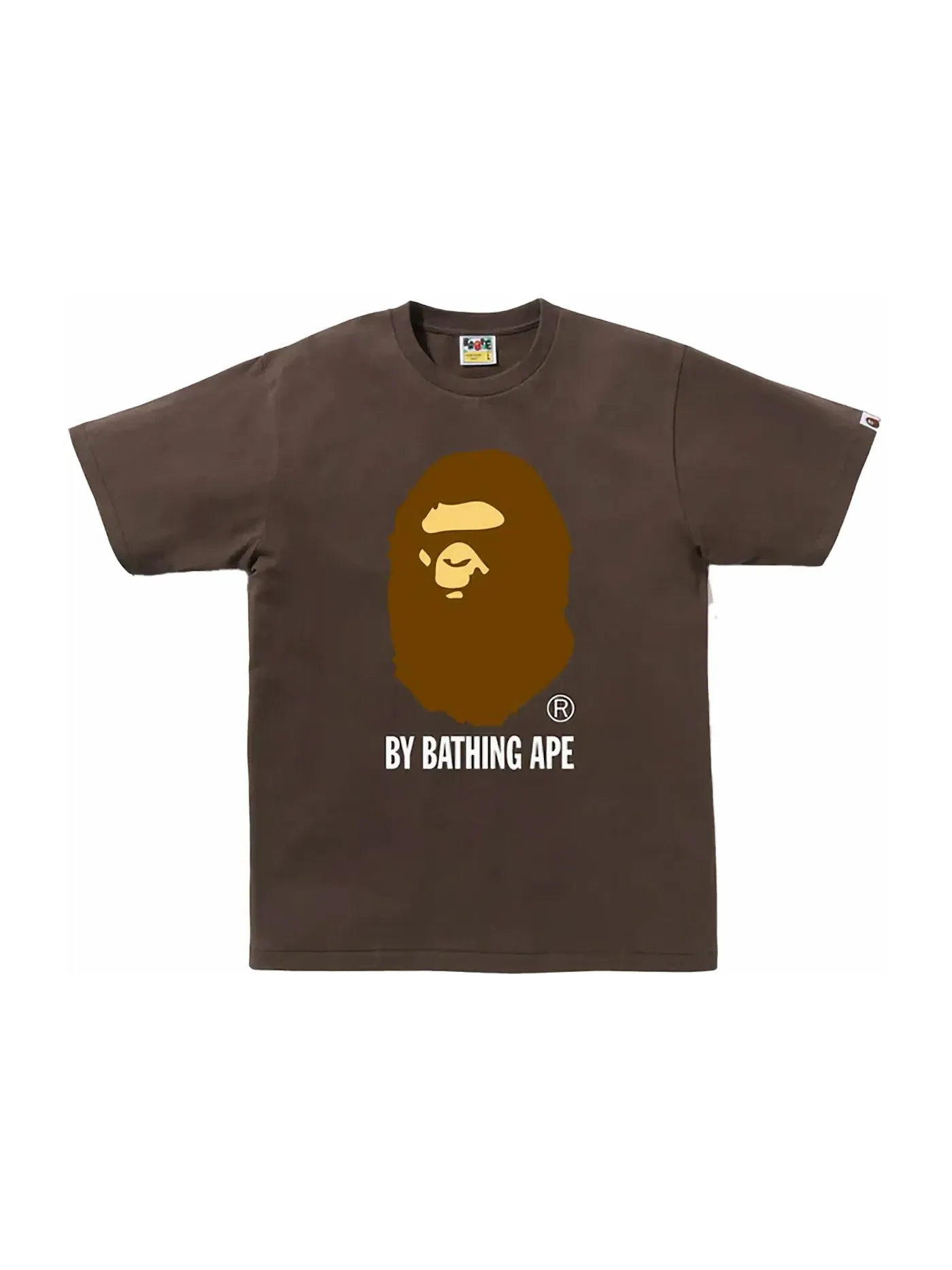 Мужская футболка с принтом BAPE Tee (SS24) — изображение 1 из 1, коричневый