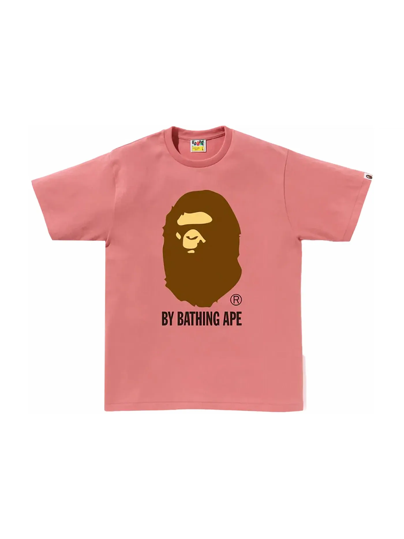 Мужская футболка с принтом BAPE Tee (SS24) — изображение 1 из 1, розовый