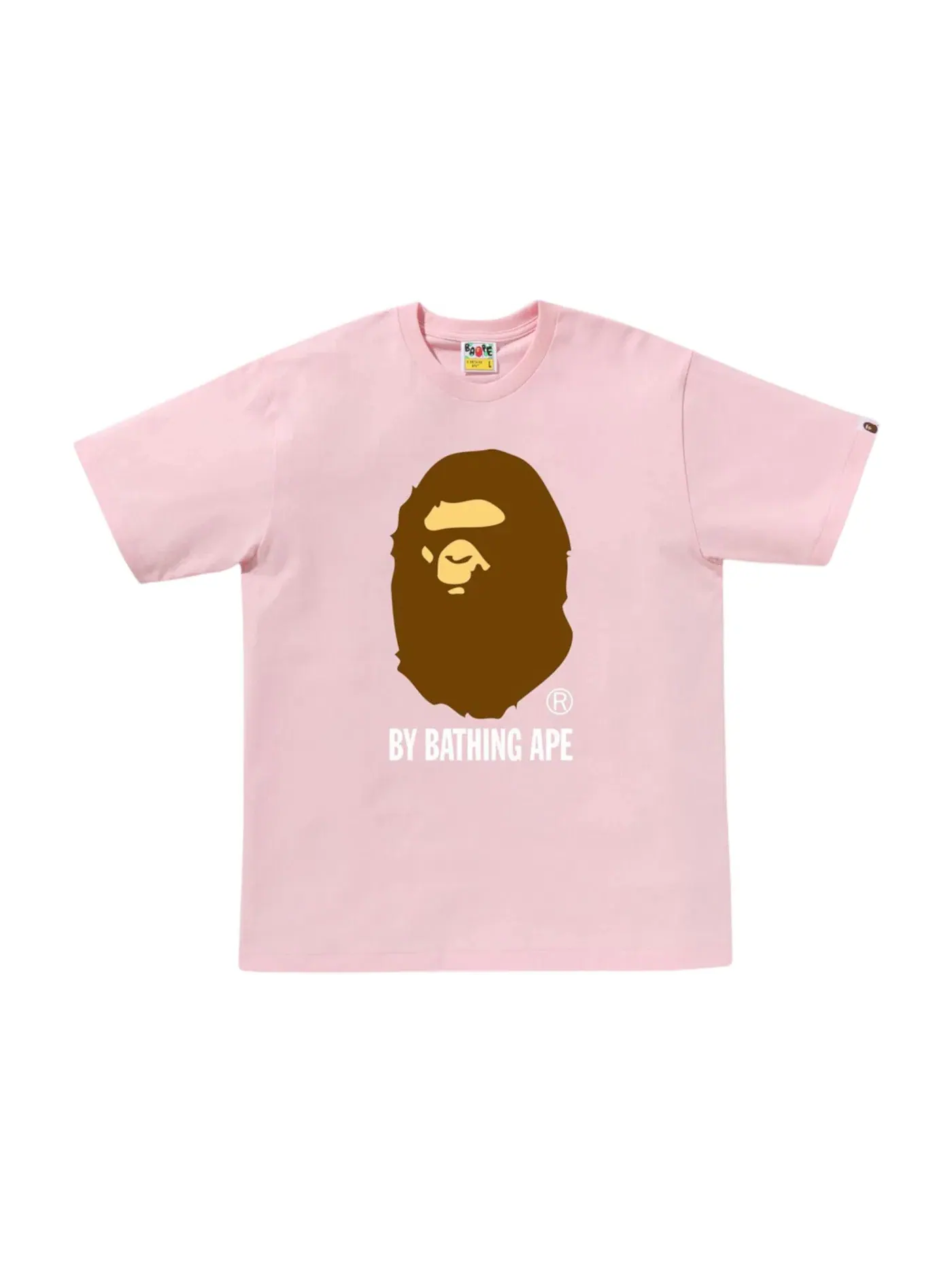 Мужская футболка с принтом BAPE Tee (SS25) — изображение 1 из 1, розовый