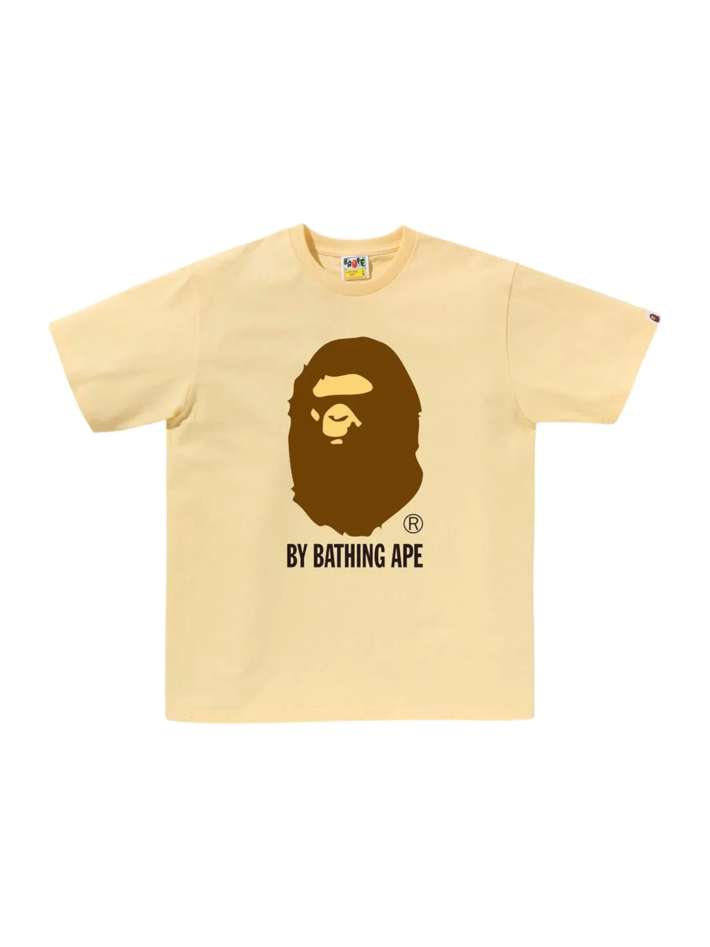 Мужская футболка с принтом BAPE Tee (SS25) BAPE — изображение 1 из 1, желтый