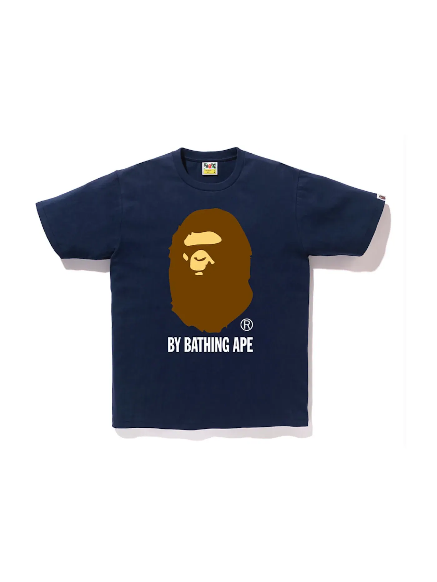 Мужская футболка с принтом BAPE Tee BAPE — изображение 1 из 1, темно-синий