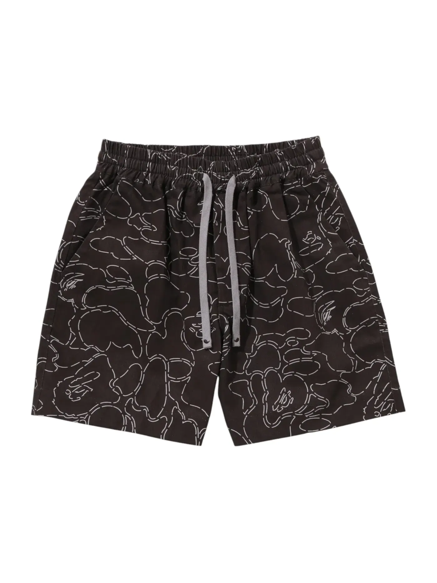 Мужские шорты с камуфляжным принтом BAPE Shorts — изображение 1 из 1, черный