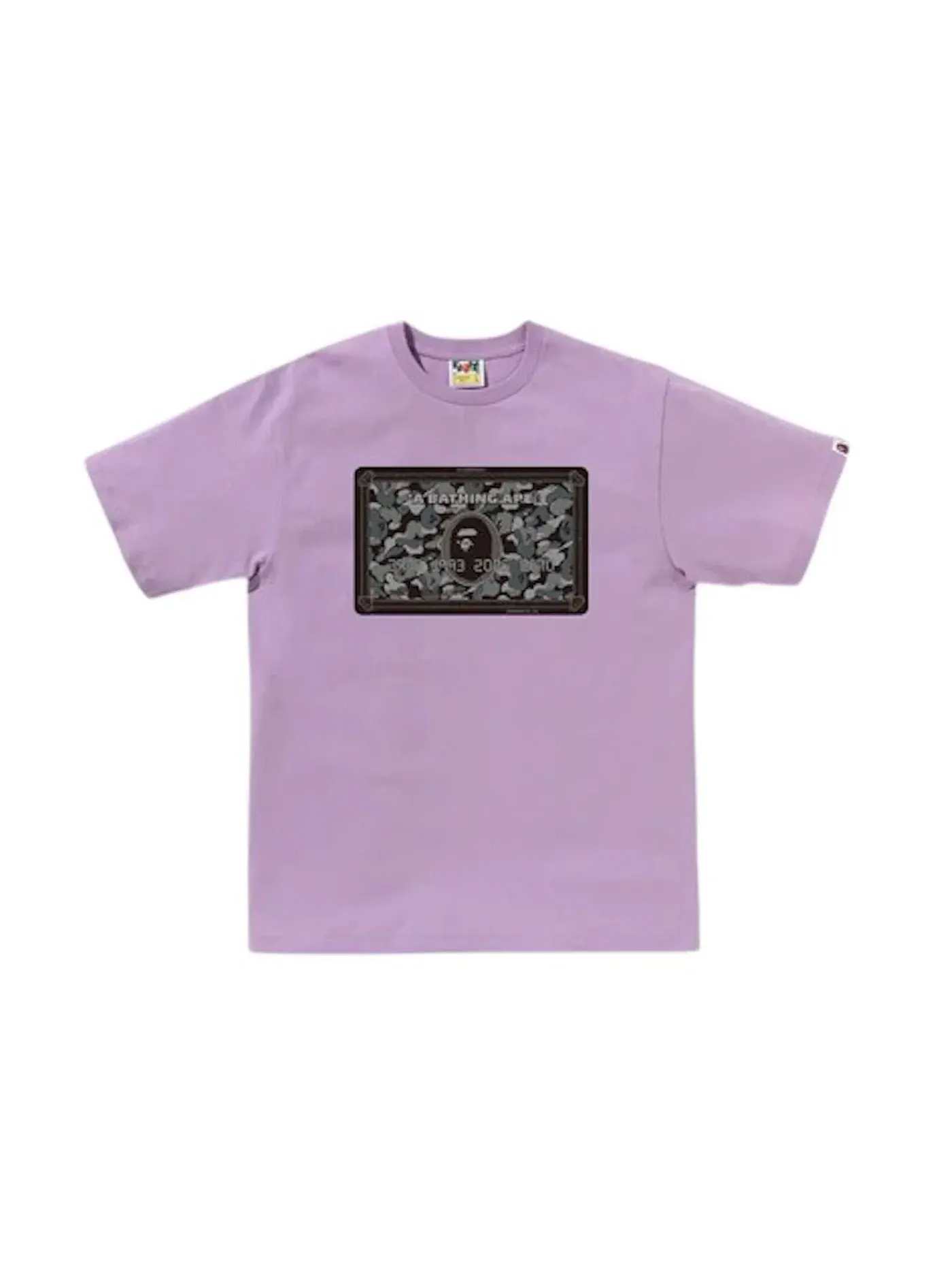 Мужская футболка BAPE Tee — изображение 1 из 2, фиолетовый/черный