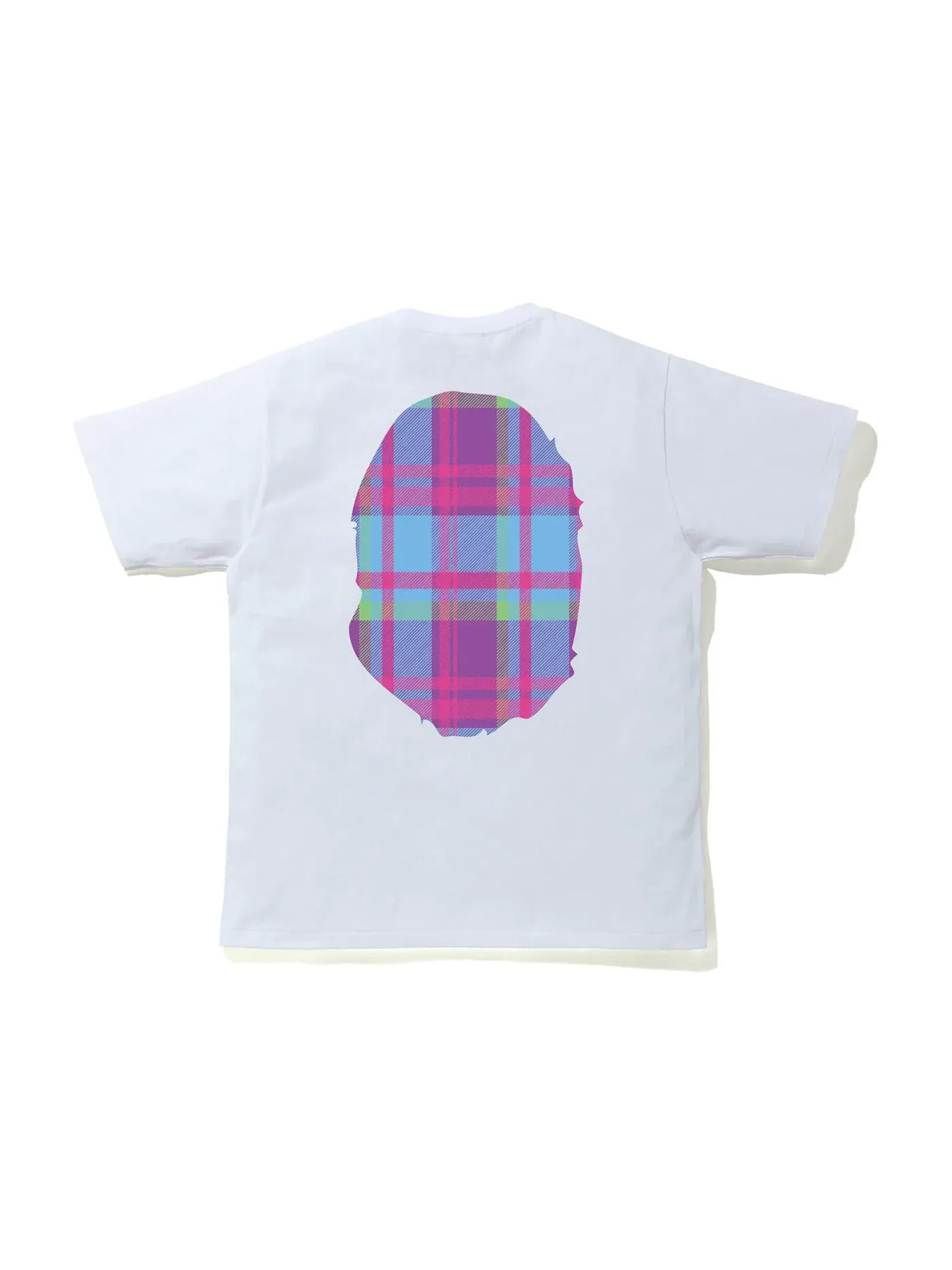 Мужская футболка с принтом Tee BAPE — изображение 2 из 2, белый/фиолетовый