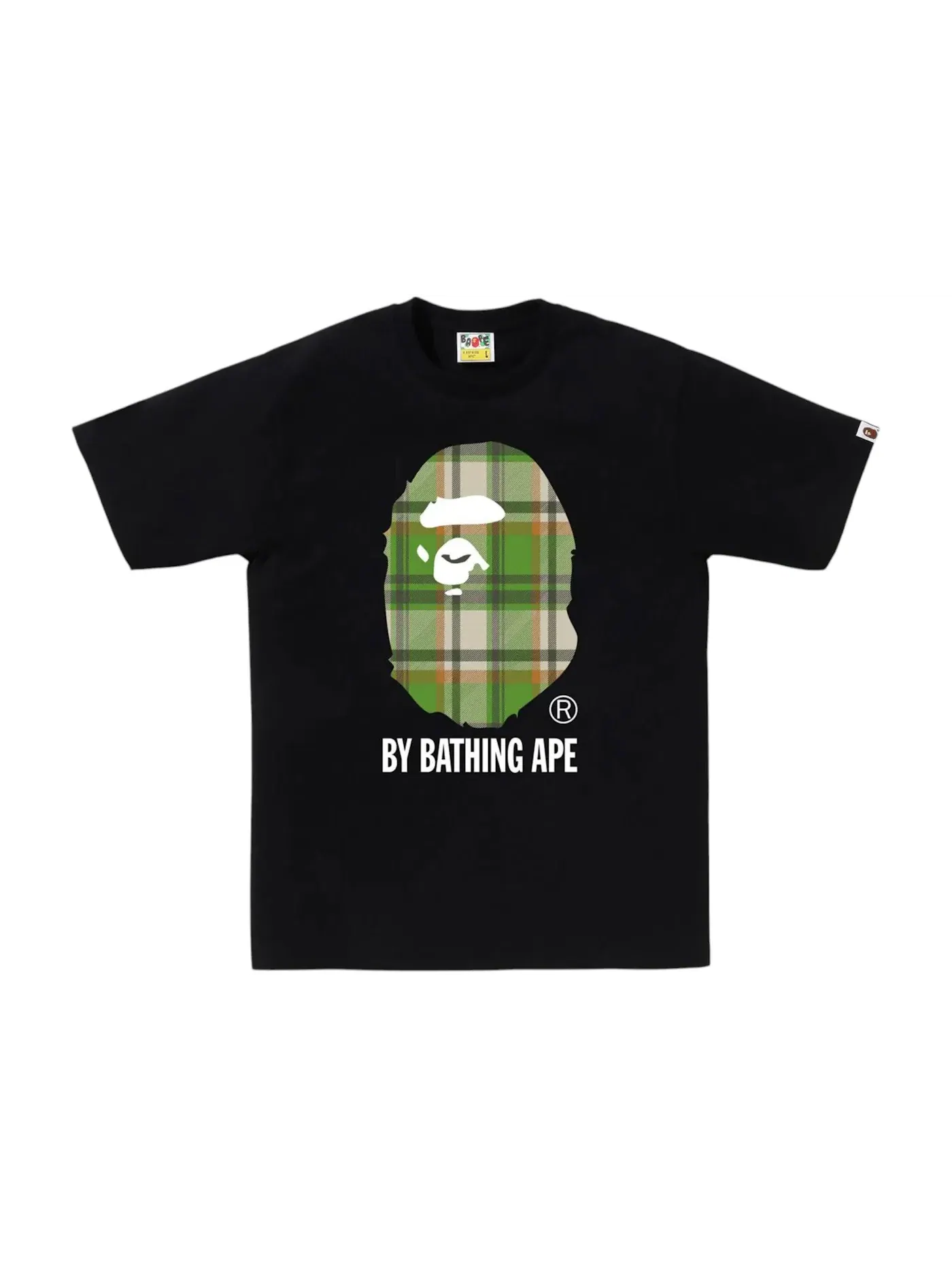 Мужская футболка с принтом Tee (FW25) BAPE — изображение 1 из 1, черный/зеленый