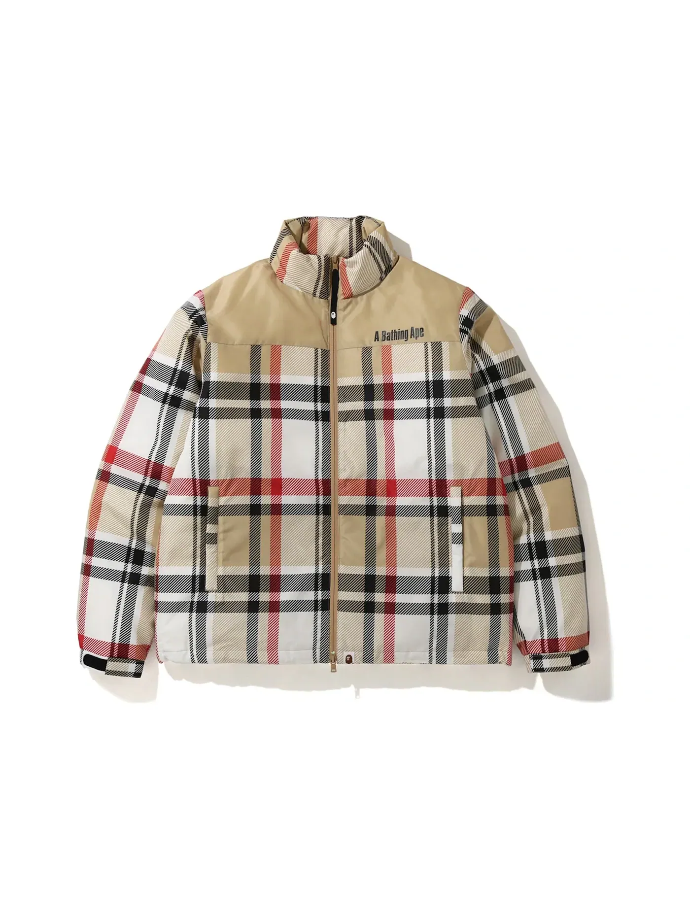 Мужская куртка с принтом BAPE Jacket — изображение 1 из 3, бежевый