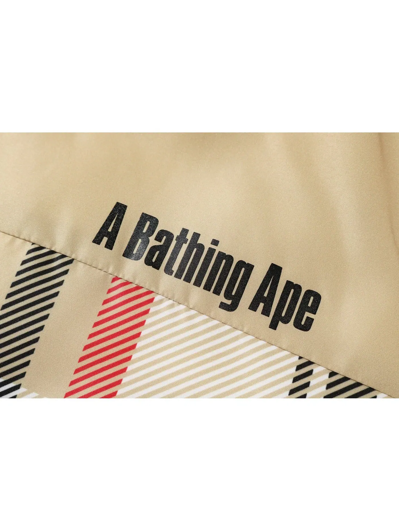 Мужская куртка с принтом BAPE Jacket — изображение 3 из 3, бежевый