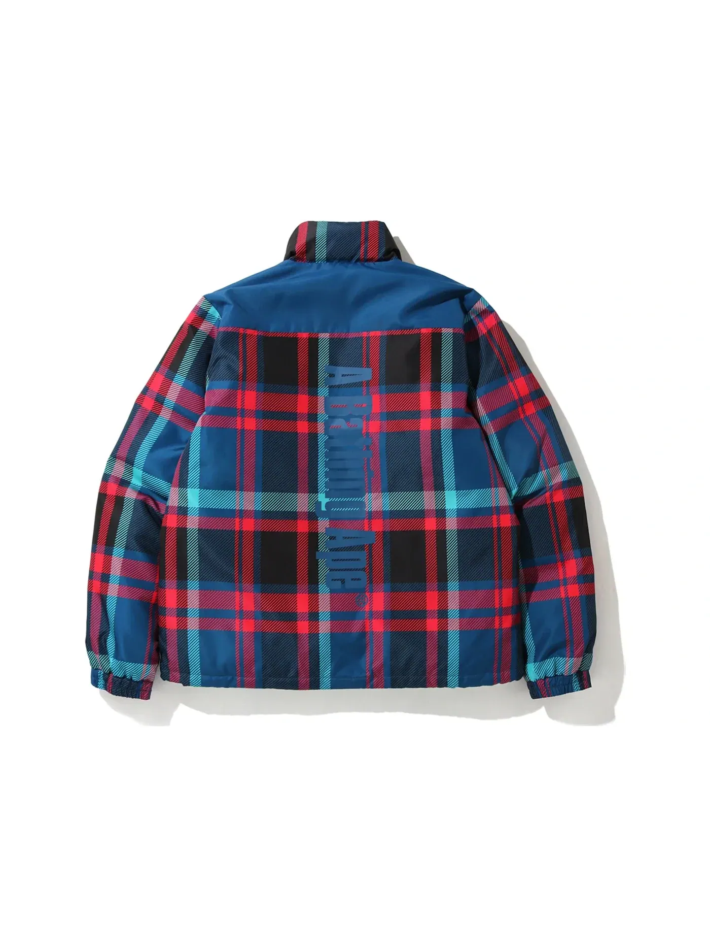 Мужская куртка BAPE Check Down Jacket Navy — изображение 2 из 3