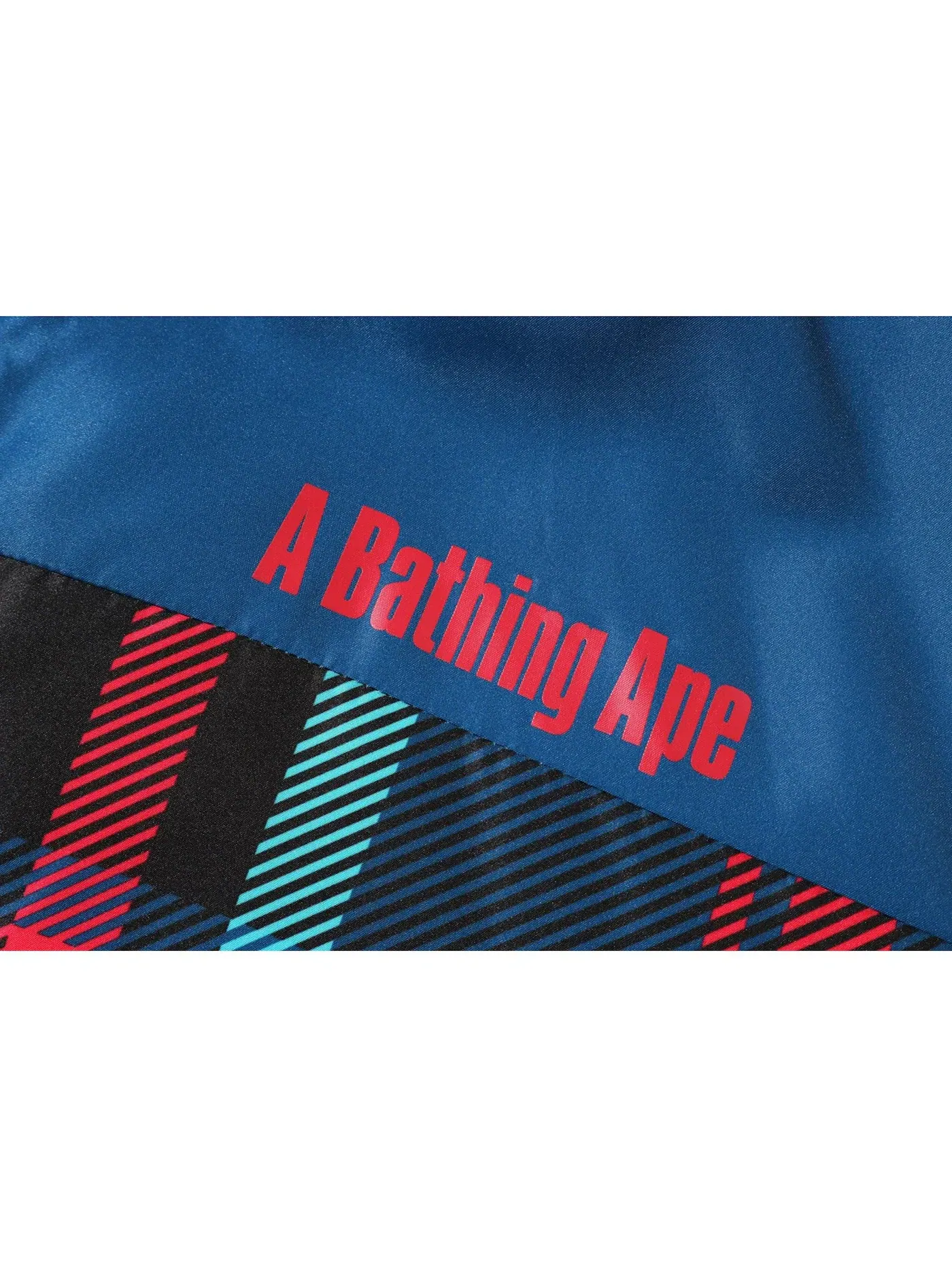 Мужская куртка BAPE Check Down Jacket Navy — изображение 3 из 3