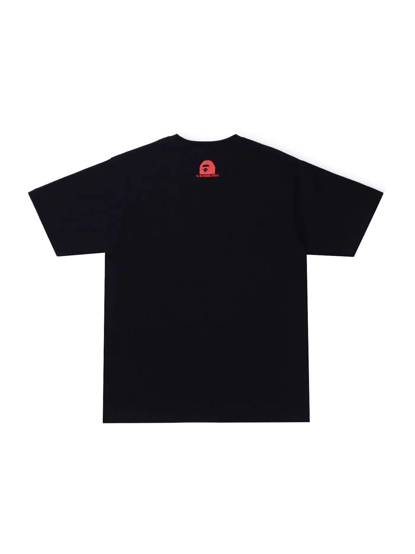 Мужская футболка с принтом BAPE Check Gift Ape Head Tee — изображение 2 из 2, черный