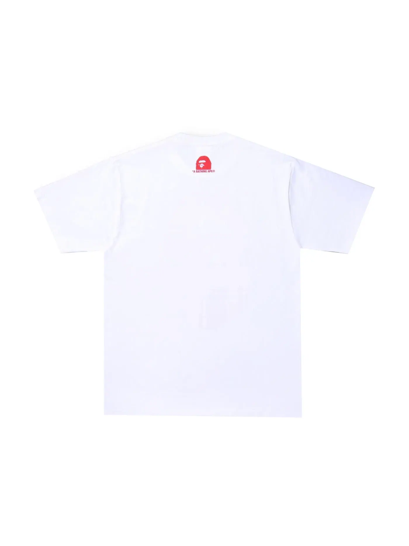 Мужская футболка с принтом BAPE Check Gift Ape Head Tee — изображение 2 из 2, белый