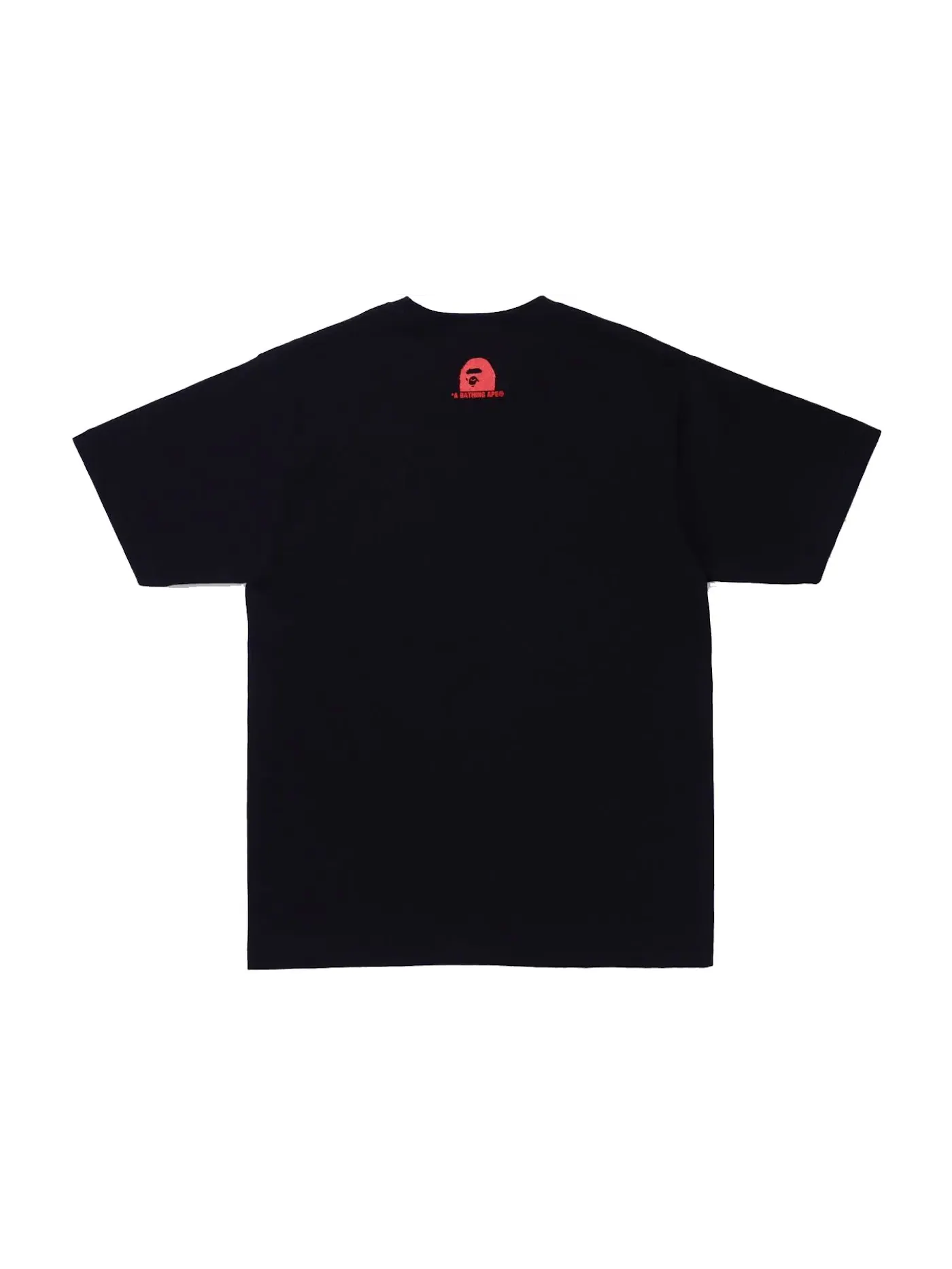 Мужская футболка с принтом BAPE Check Gift Busy Works Tee — изображение 2 из 2, черный