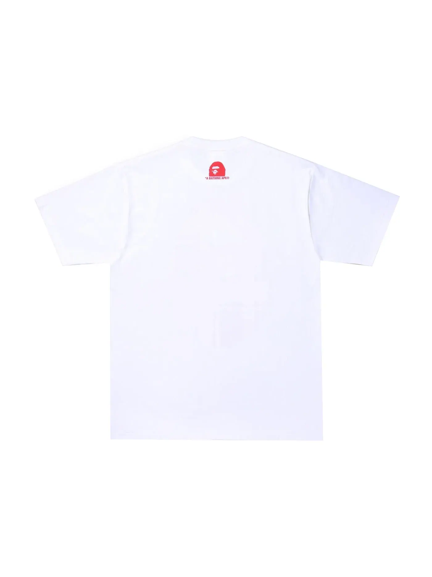 Мужская футболка с принтом BAPE Check Gift Busy Works Tee — изображение 2 из 2, белый