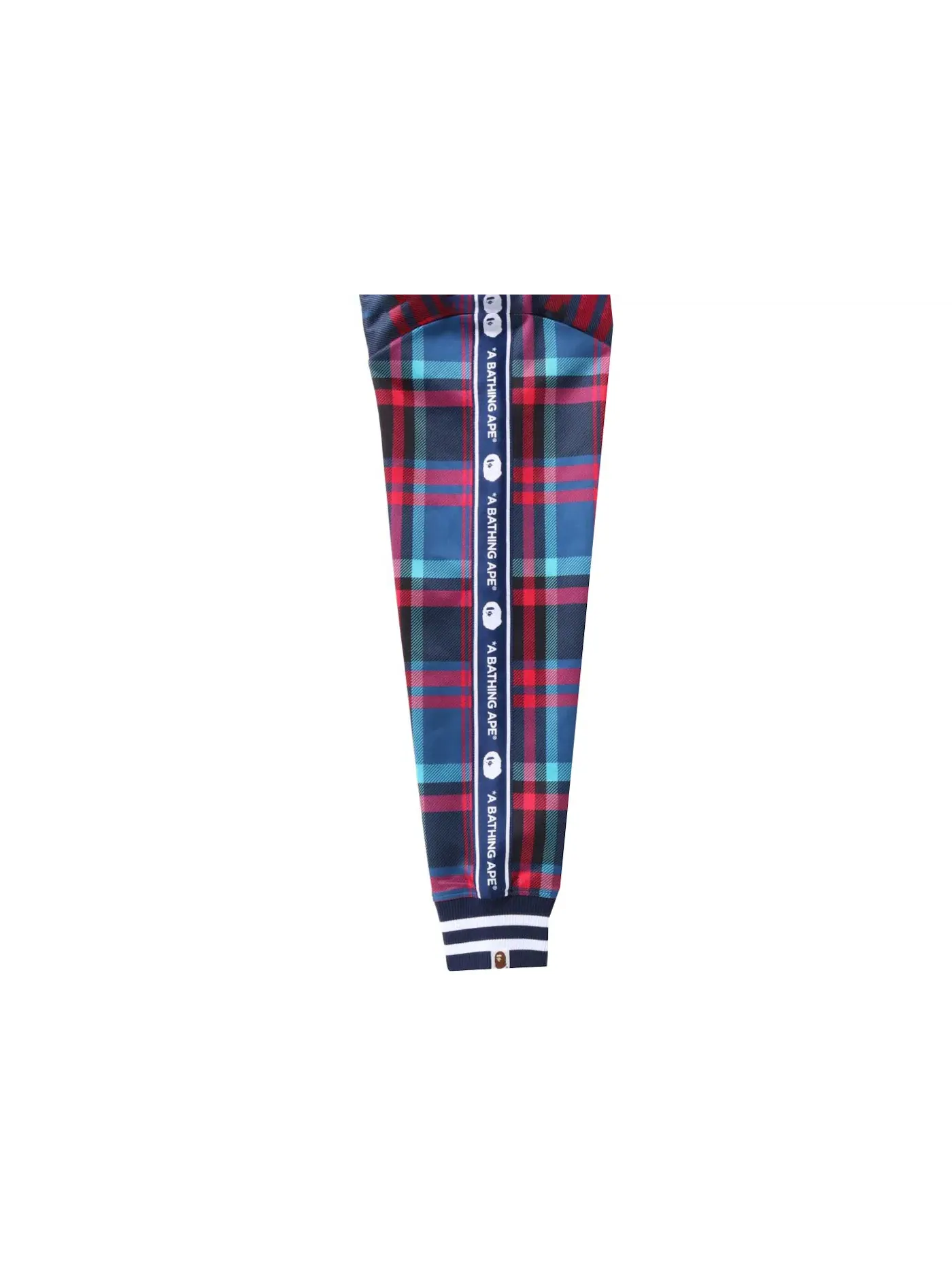 Мужская футболка с принтом BAPE Check Jersey Top BAPE — изображение 2 из 2, темно-синий