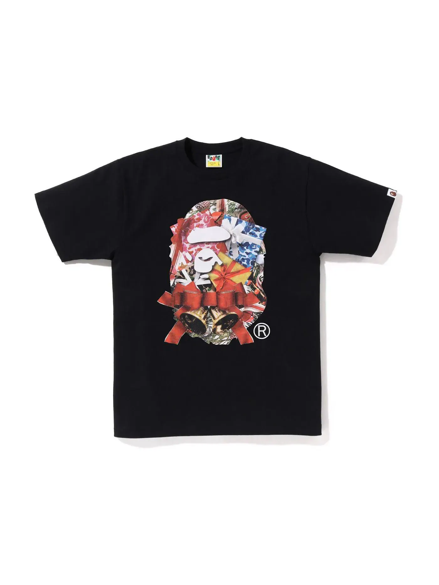 Мужская футболка с принтом BAPE Tee (FW22) — изображение 1 из 2, черный