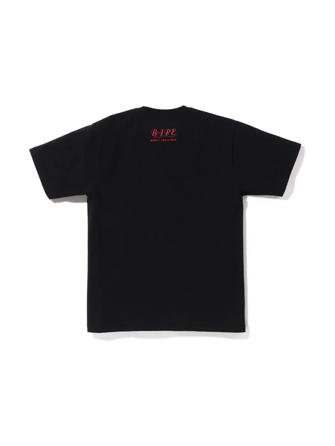 Мужская футболка с принтом BAPE Christmas Busy Works Tee (FW22) BAPE — изображение 2 из 2, черный