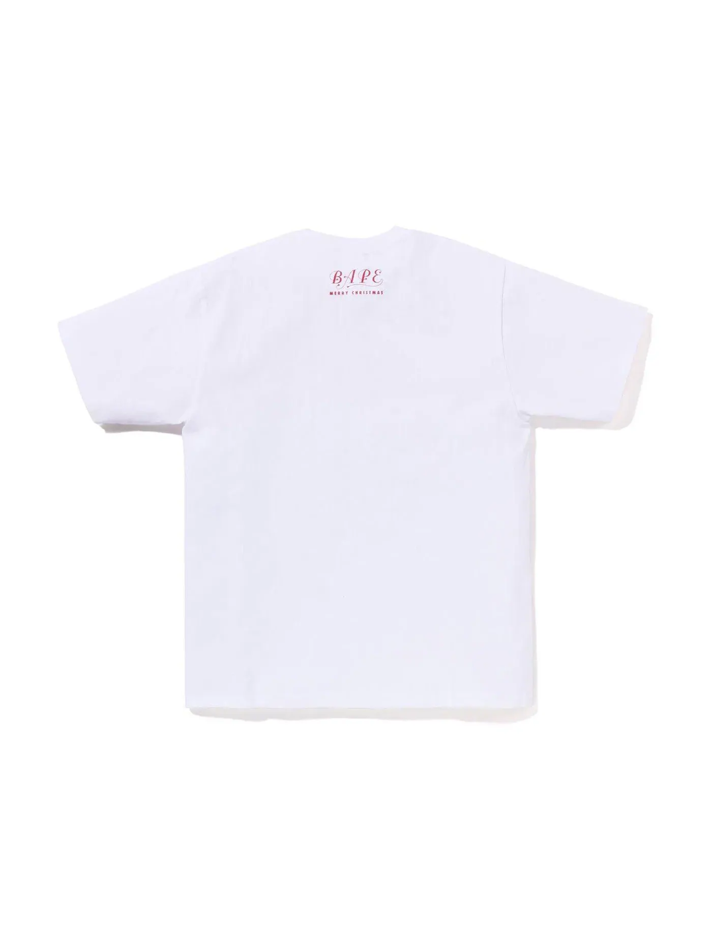 Мужская футболка с принтом BAPE Christmas Busy Works Tee (FW22) BAPE — изображение 2 из 2, белый