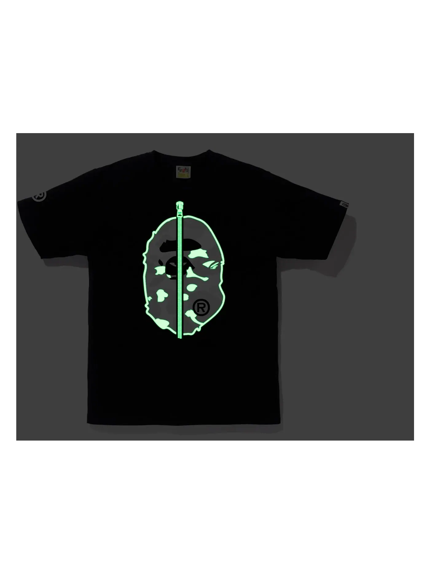 Мужская футболка с принтом City Camo 2nd Ape Tee BAPE — изображение 3 из 3, черный/белый