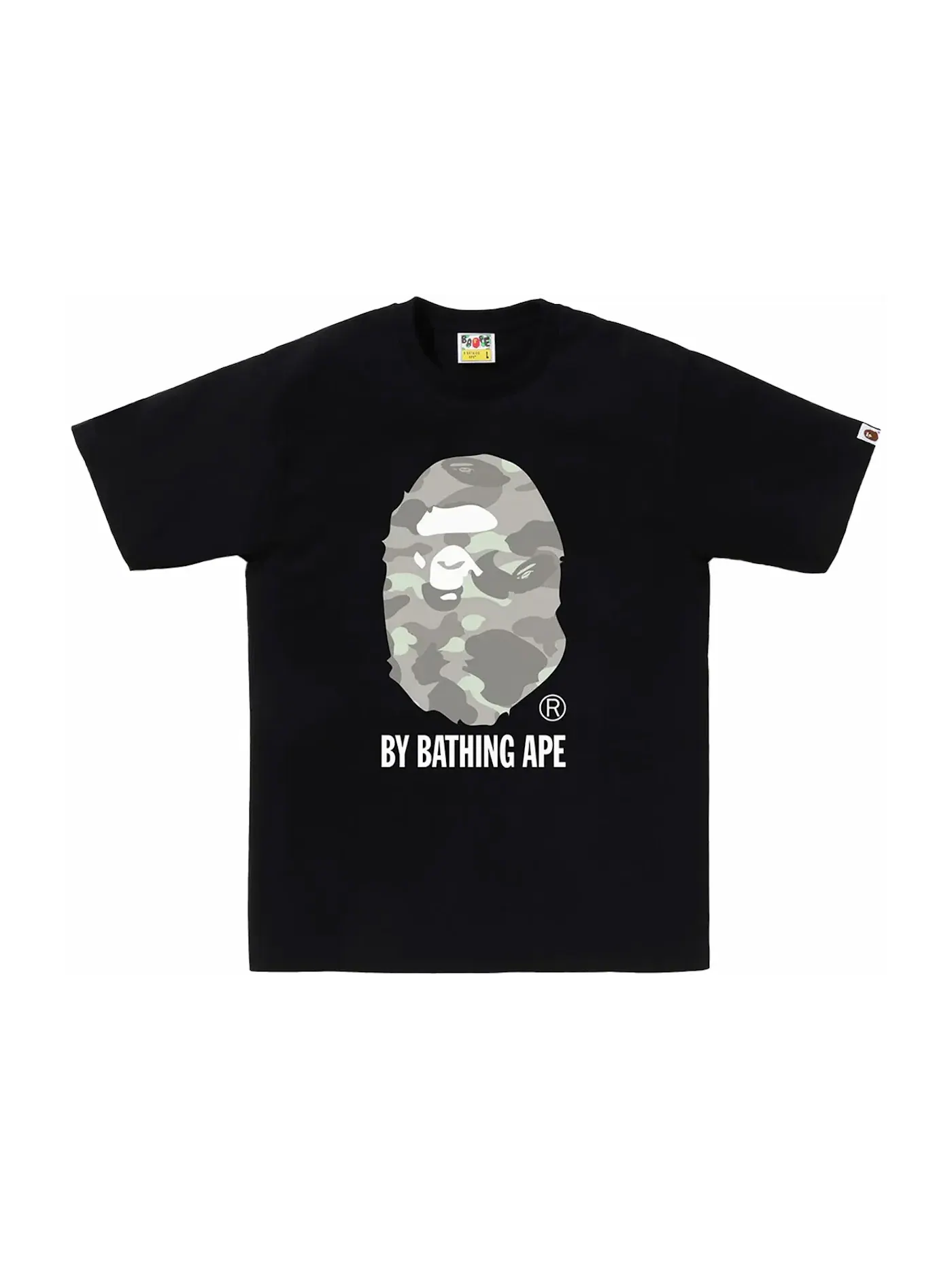 Мужская футболка с камуфляжным принтом BAPE City Camo By Bathing Ape Tee — изображение 1 из 2, черный/серый