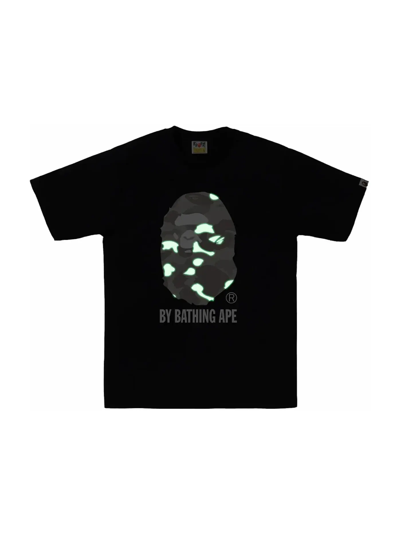 Мужская футболка с камуфляжным принтом BAPE City Camo By Bathing Ape Tee — изображение 2 из 2, черный/серый