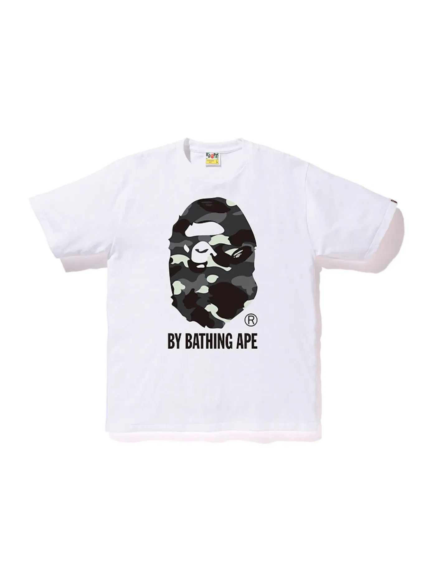 Мужская футболка с камуфляжным принтом BAPE Tee (SS18) — изображение 1 из 1, белый