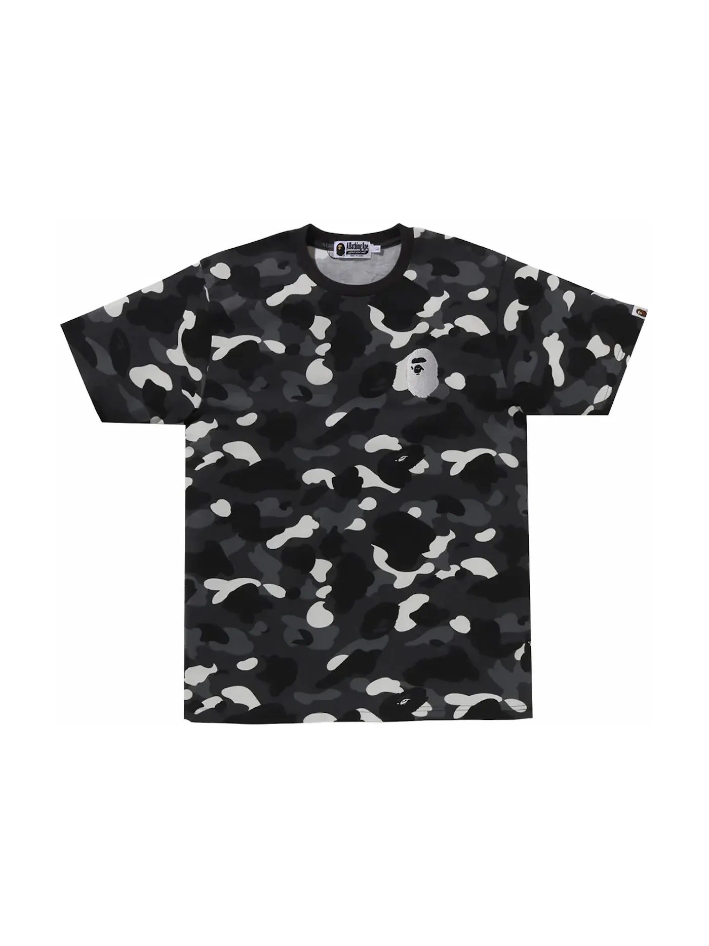 Мужская футболка с принтом BAPE City Camo Large Ape Head Tee BAPE — изображение 1 из 2, черный