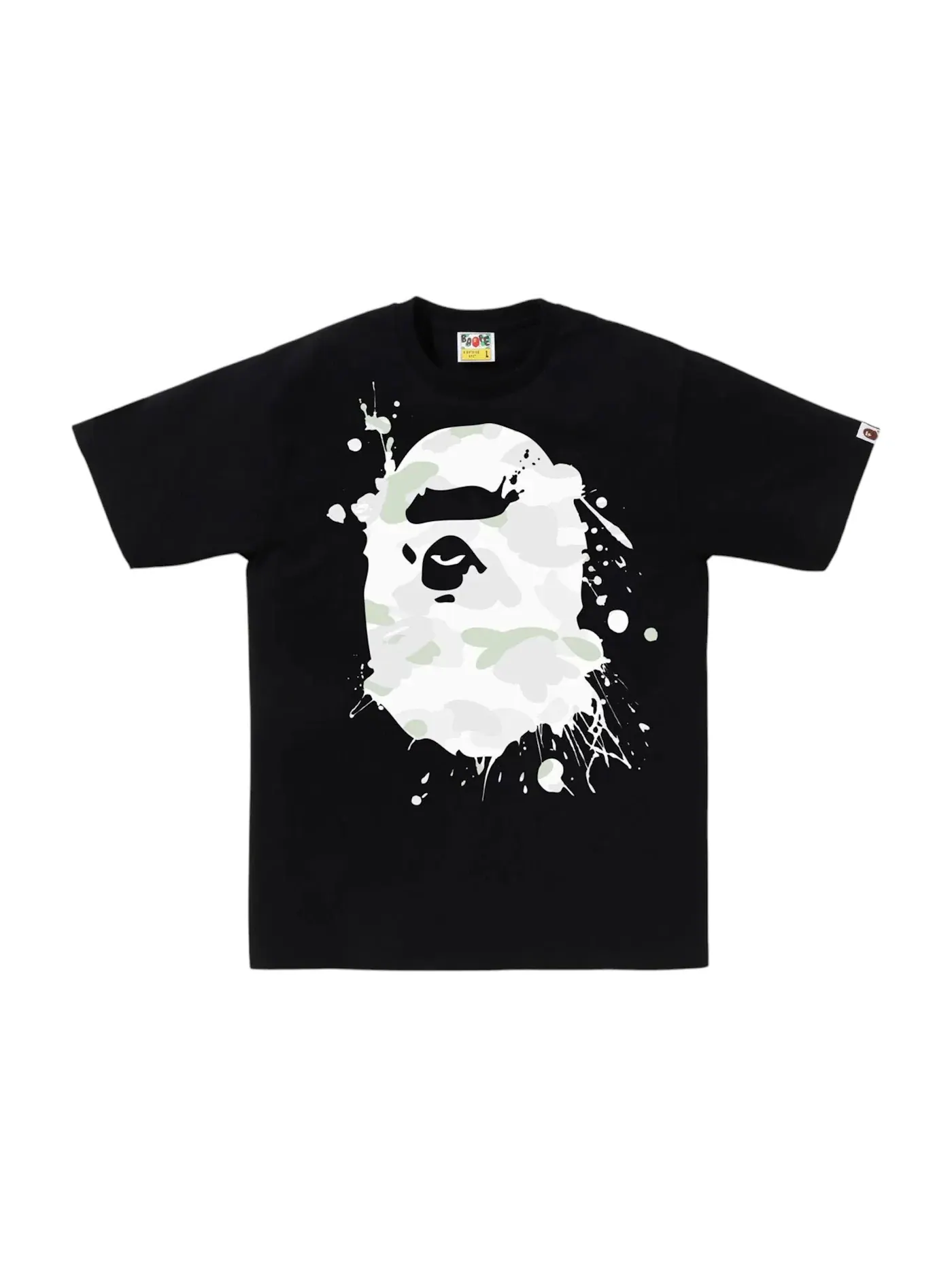 Мужская футболка с принтом City Camo BAPE Tee (FW25) — изображение 1 из 1, черный