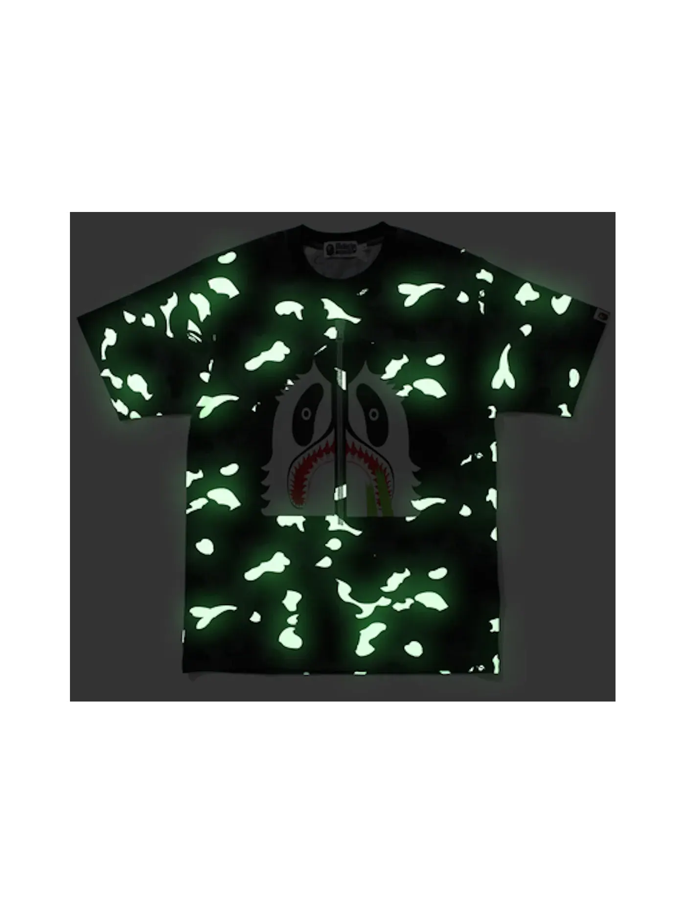 Мужская футболка с принтом City Camo Panda BAPE — изображение 3 из 3, черный