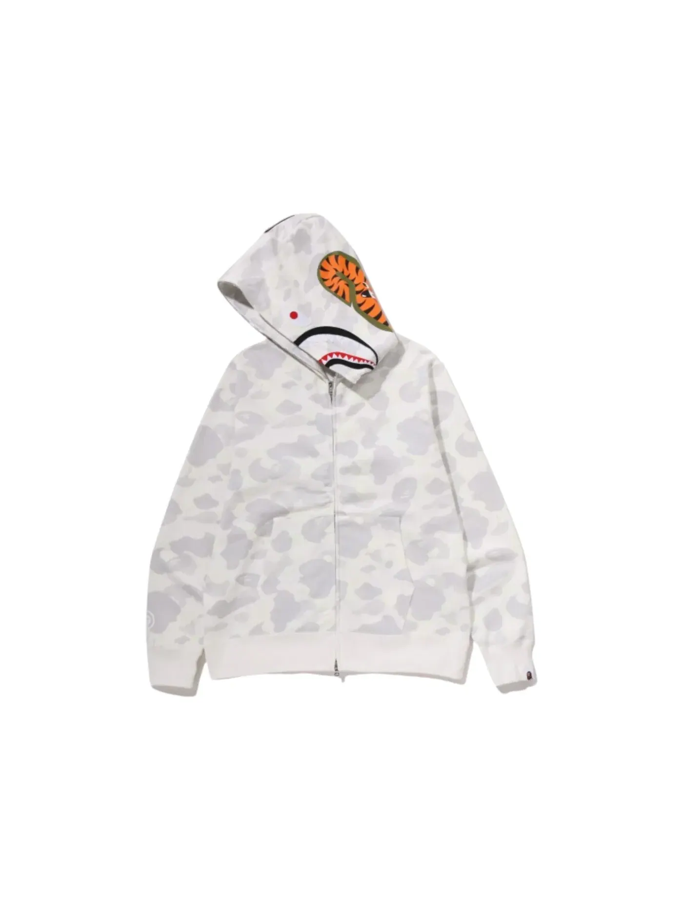 Мужская худи с камуфляжным принтом BAPE Hoodie (SS26) — изображение 2 из 2, кремовый