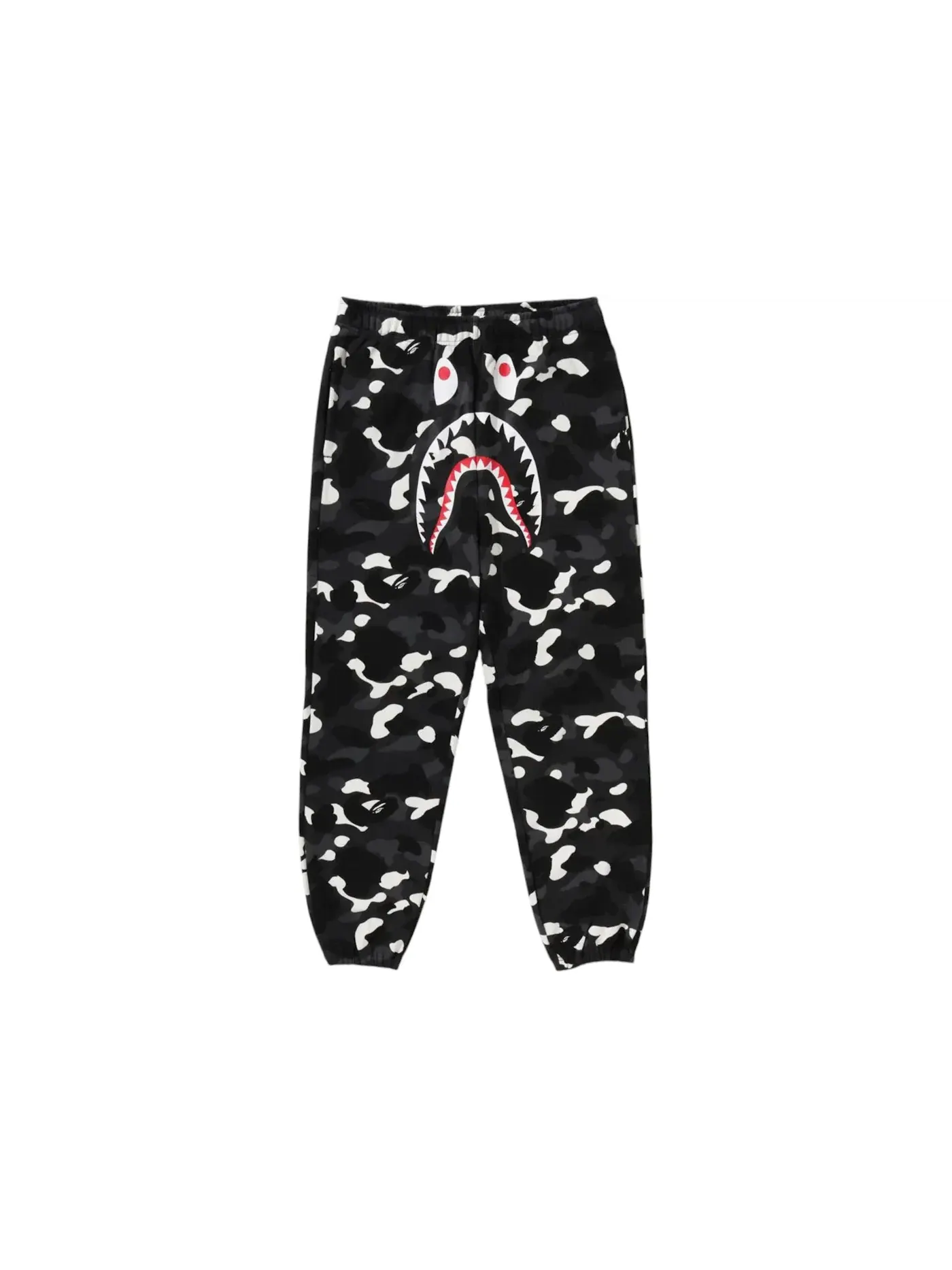 Мужские спортивные штаны свободного кроя с принтом City Camo Shark BAPE — изображение 1 из 1, черный