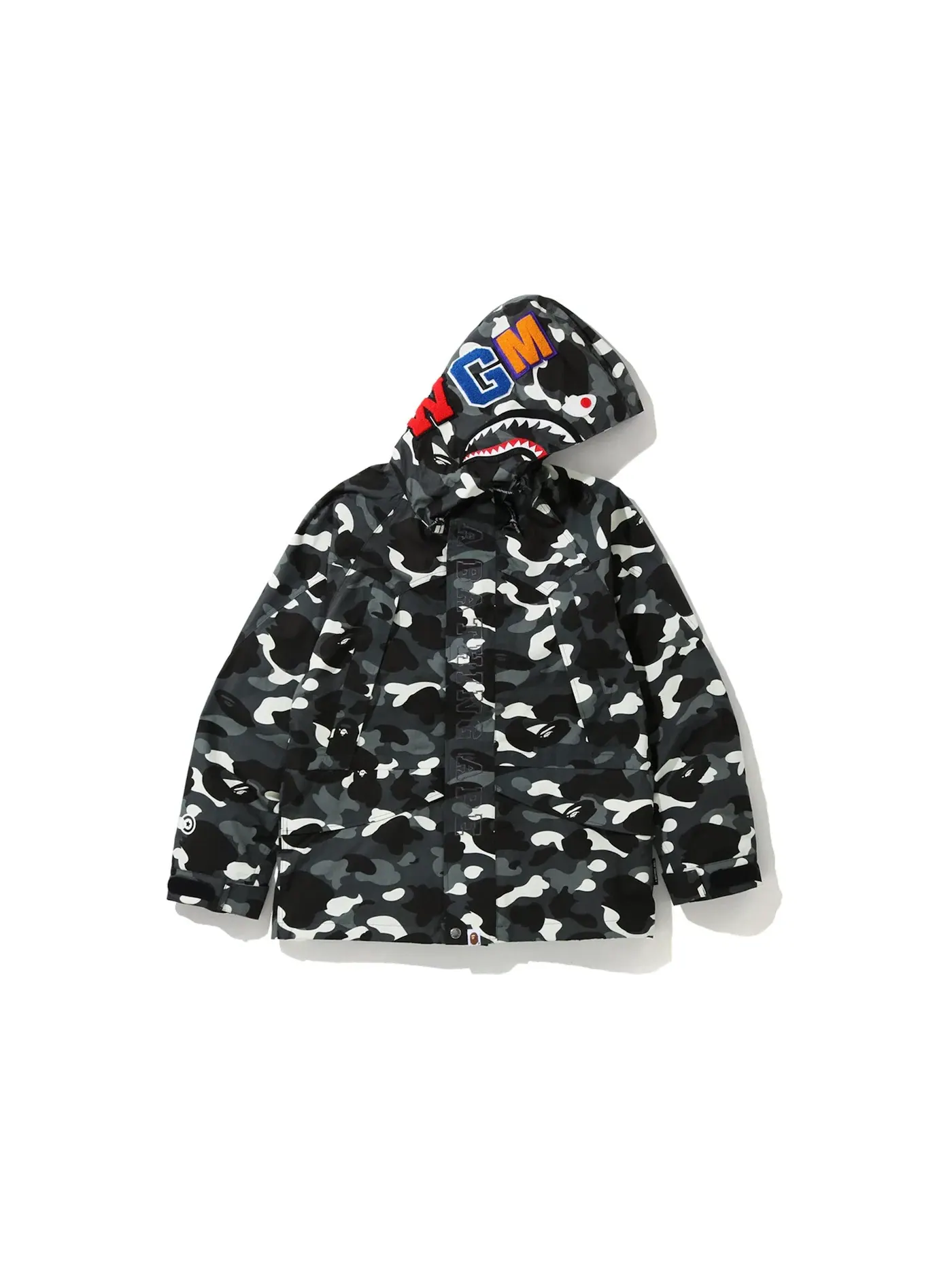 Мужская куртка с принтом City Camo Shark BAPE — изображение 1 из 3, черный