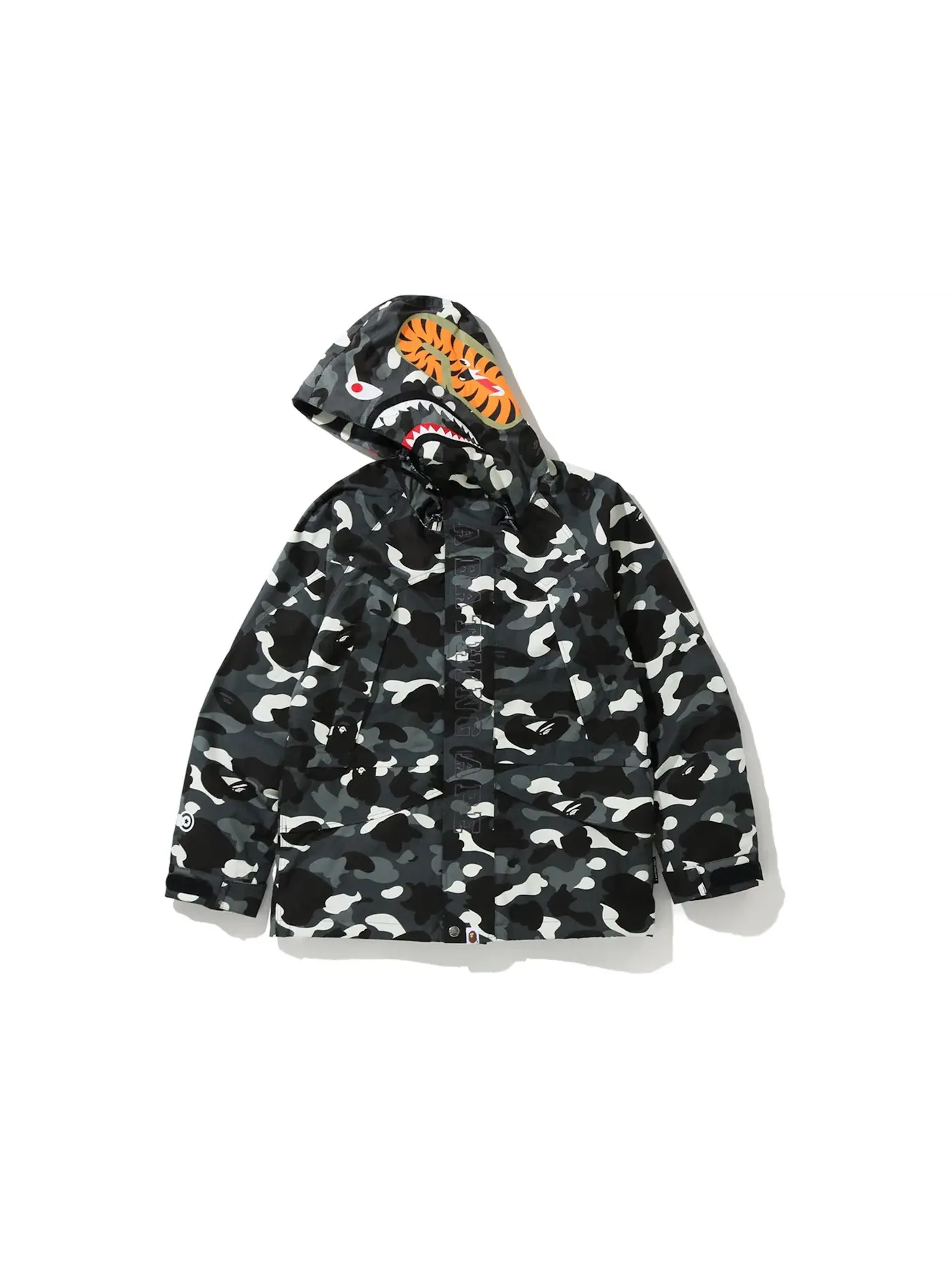 Мужская куртка с принтом City Camo Shark BAPE — изображение 2 из 3, черный