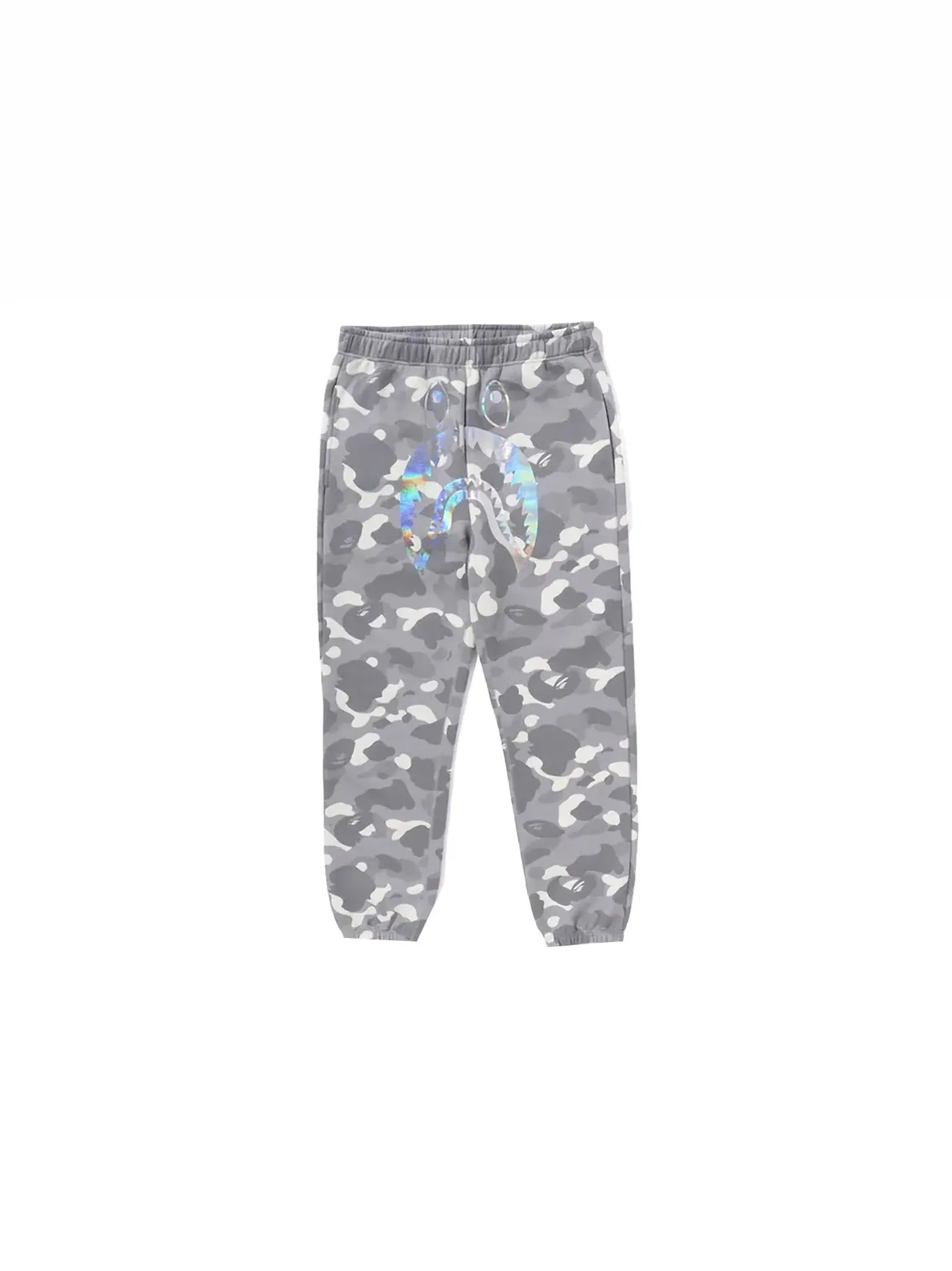 Мужские спортивные штаны с принтом BAPE City Camo Shark Sweatpants (SS24) BAPE — изображение 1 из 2, серый